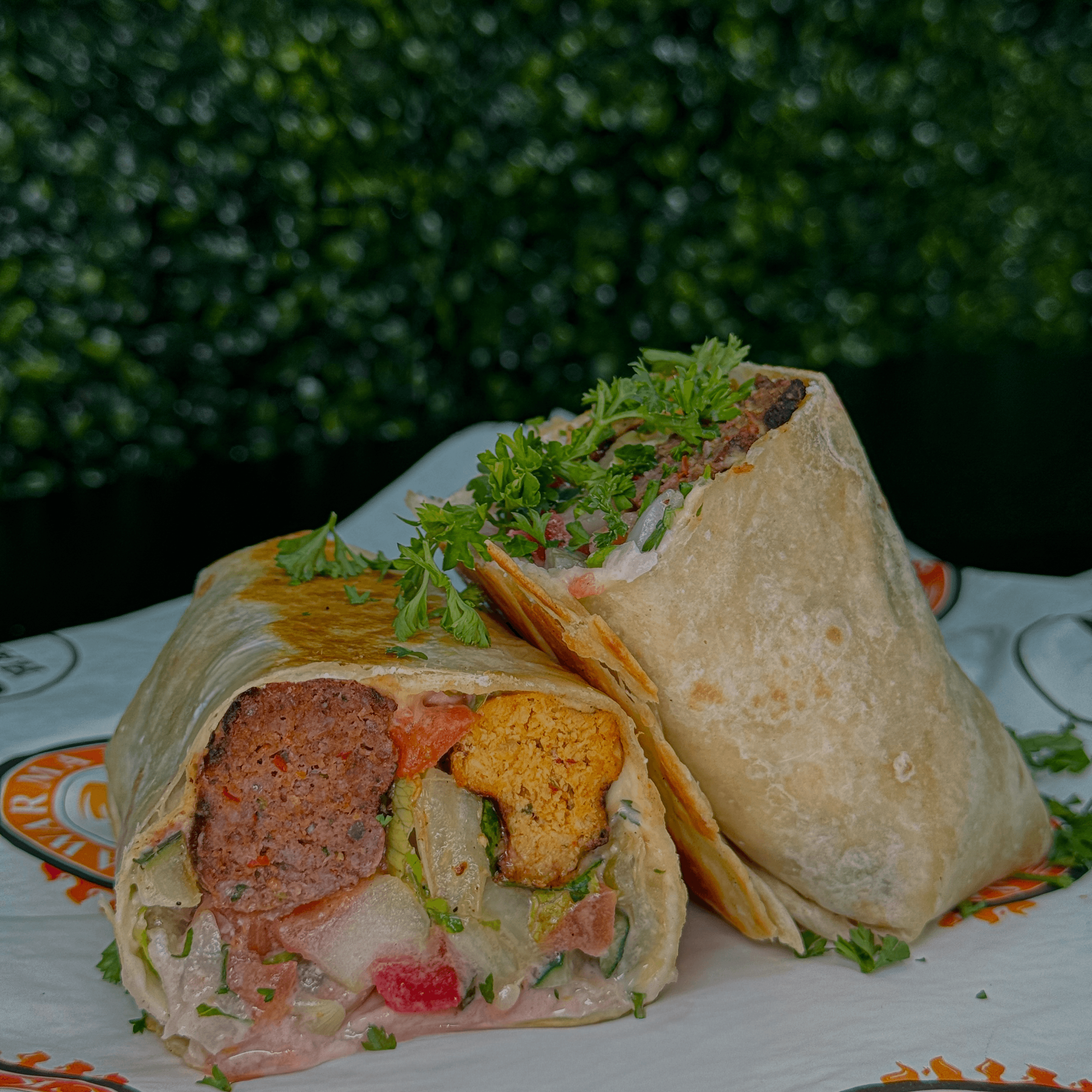 Mixed Kefta Kebab Wrap.