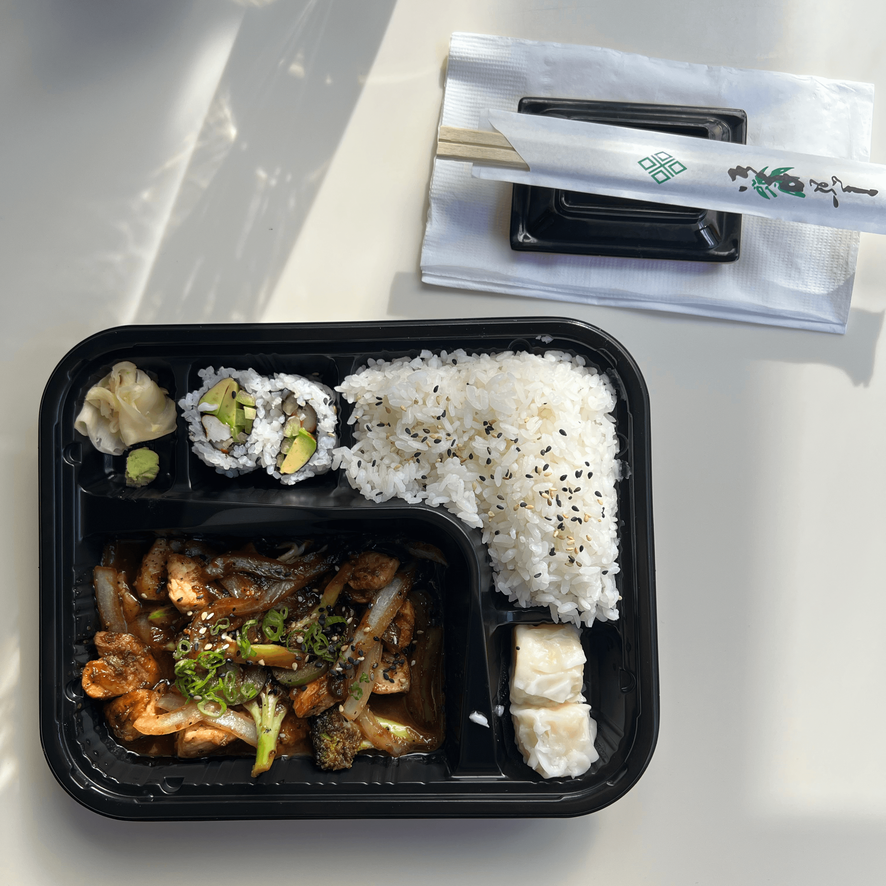 C- Chicken Bulkogee Bento Box.