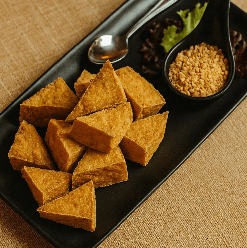 Vg - crispy fried tofu.