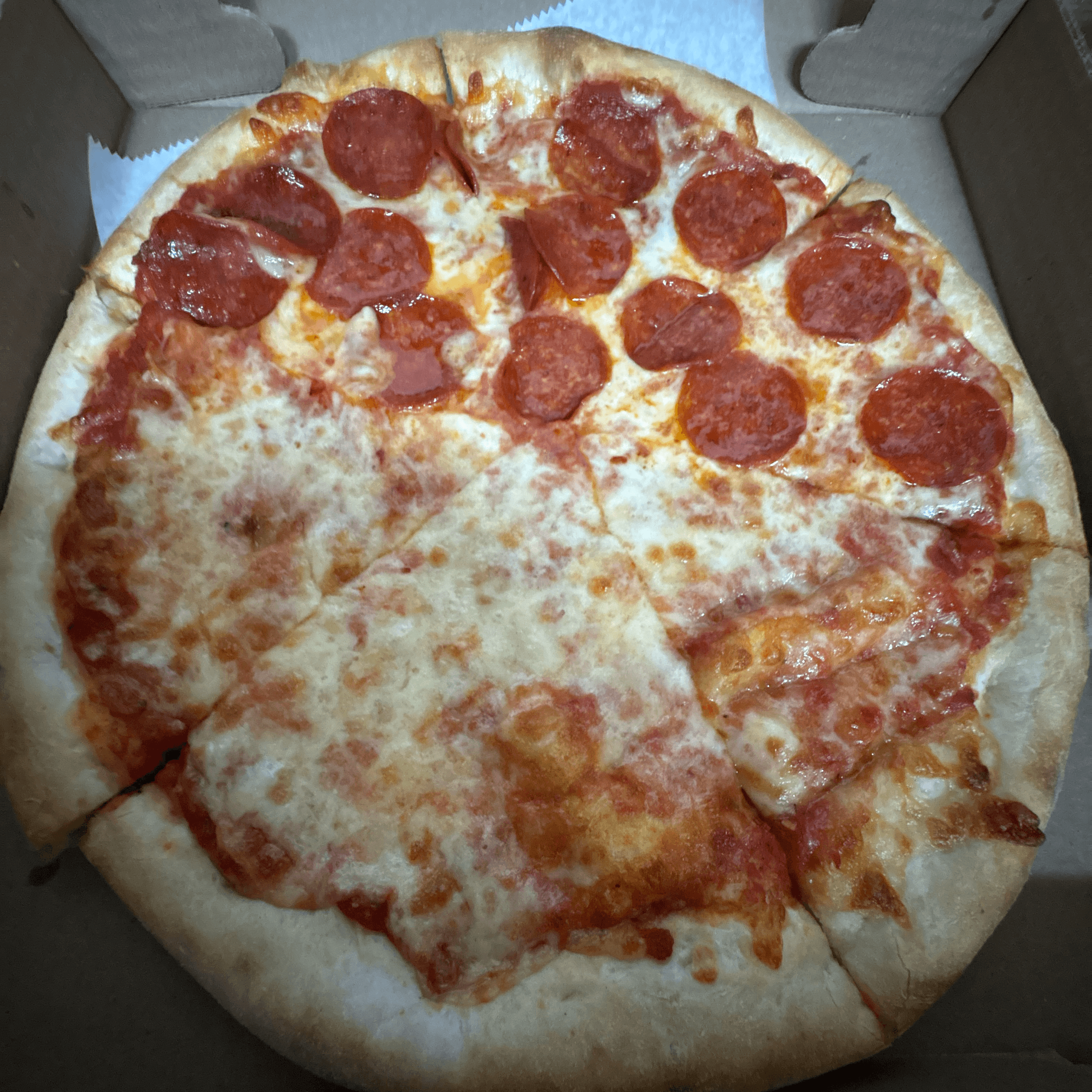 1/2 Pepperoni Pizza (Small 12”).