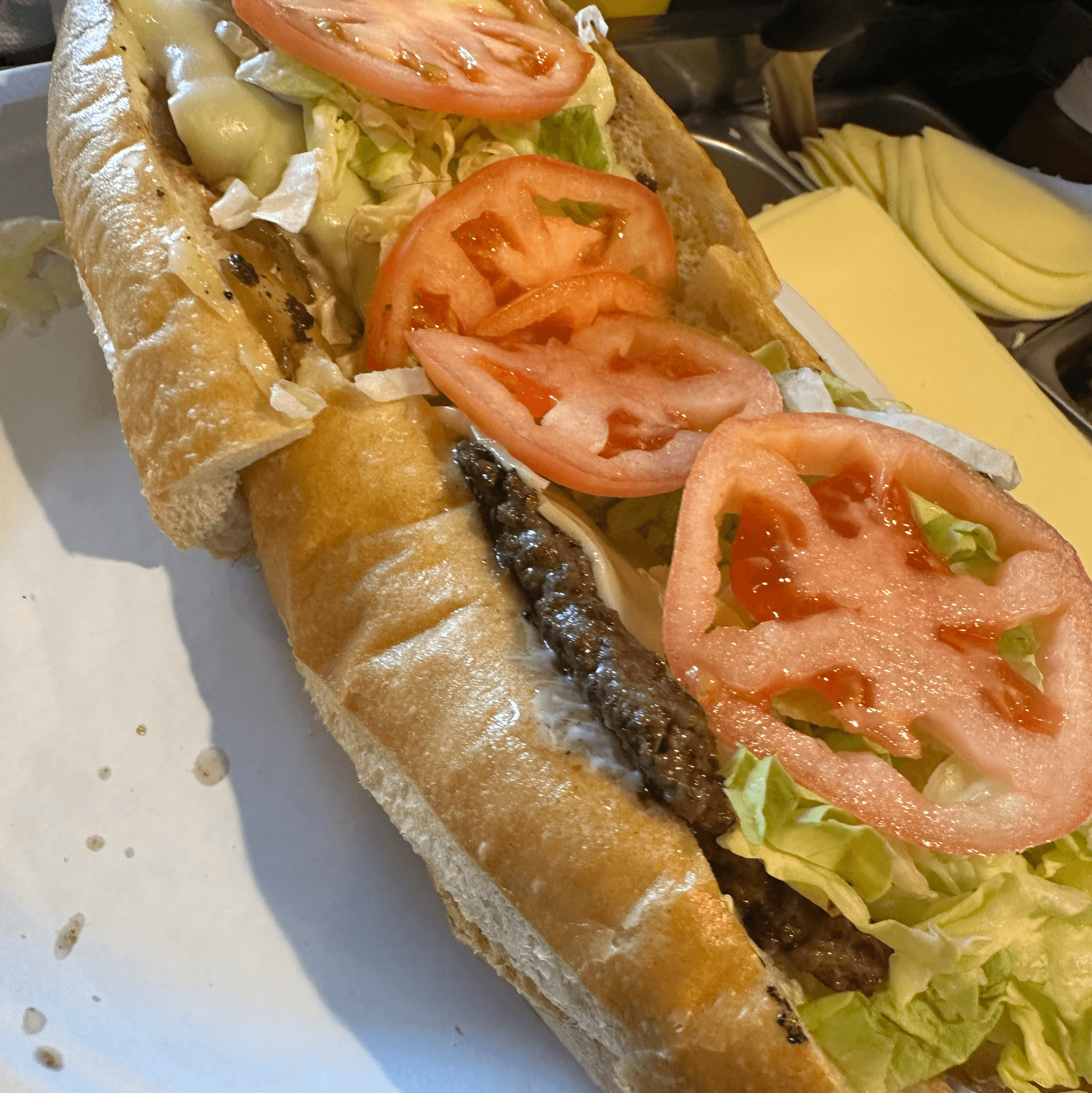 Cheeseburger Sub.