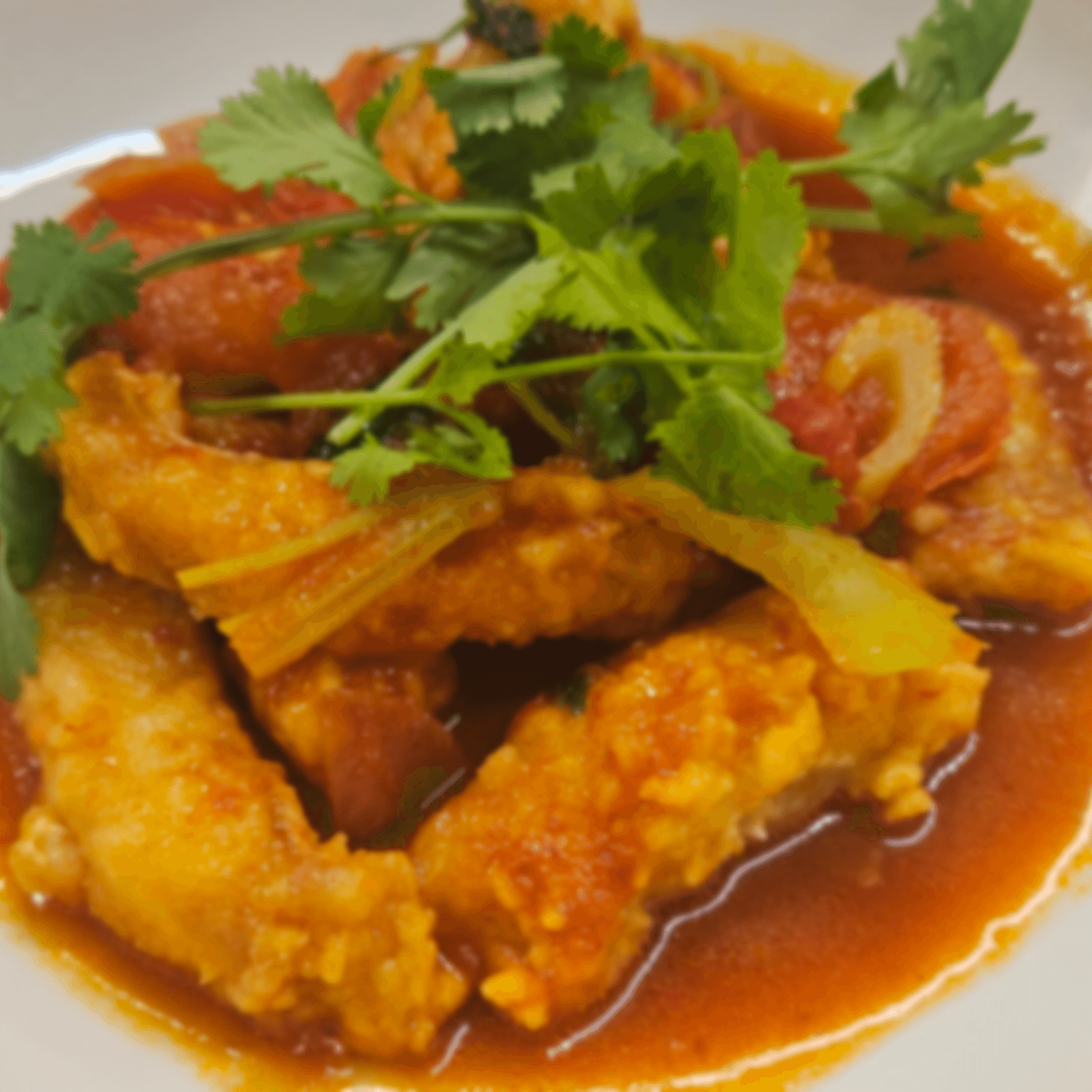 C8 Burmese fish curry.