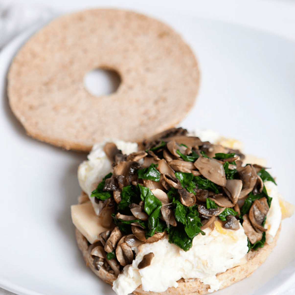 3 Egg Whites with Mushrooms and Spinach.