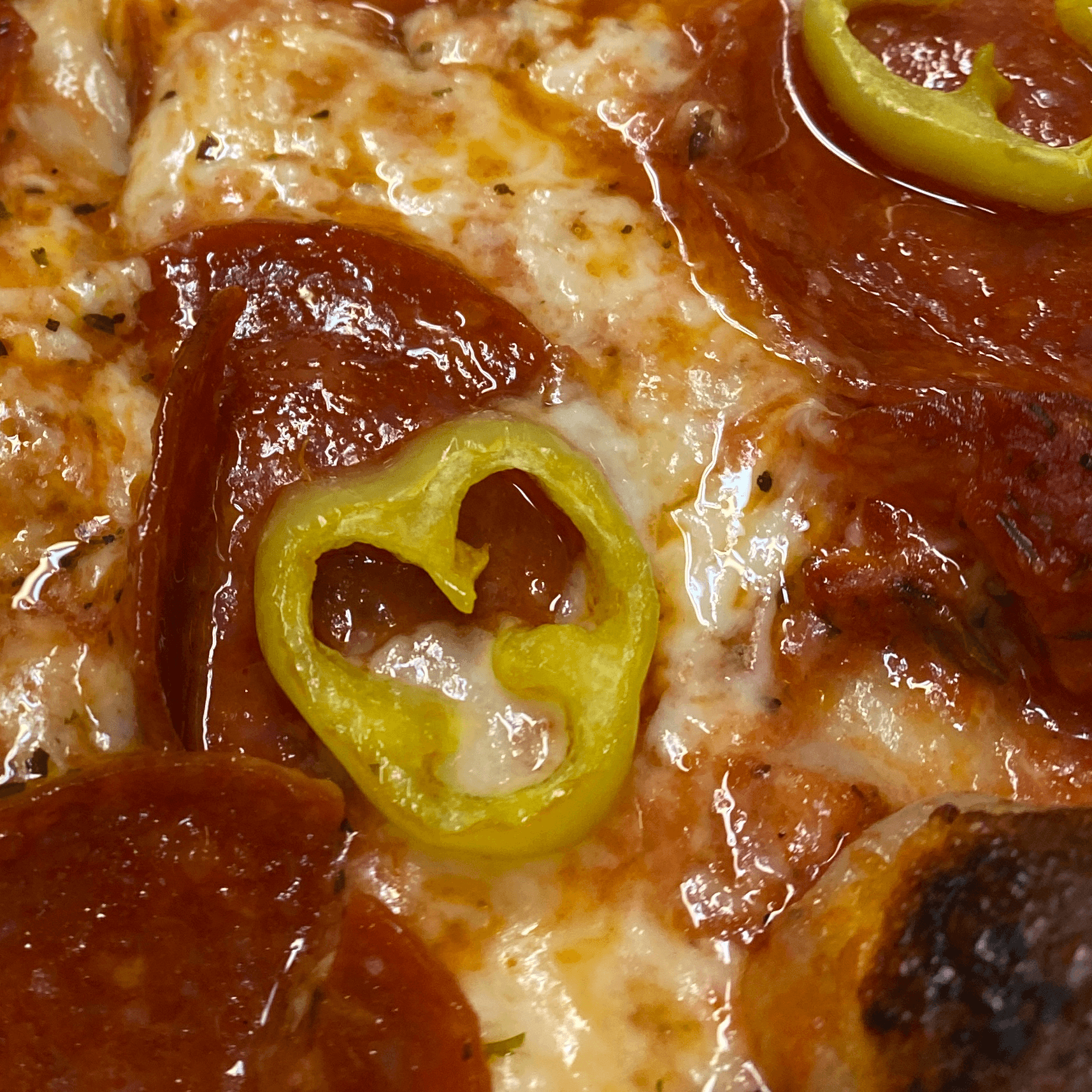 Pepperoni & Banana Peppers.