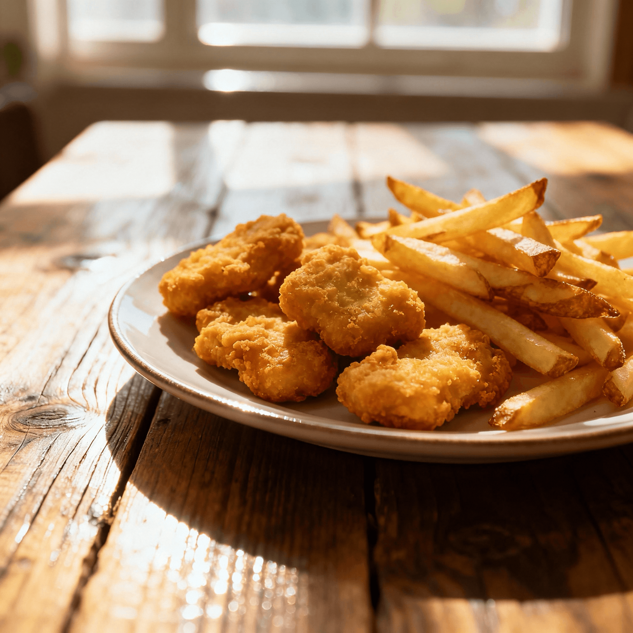 Kid's Chicken Nuggets and Fries.