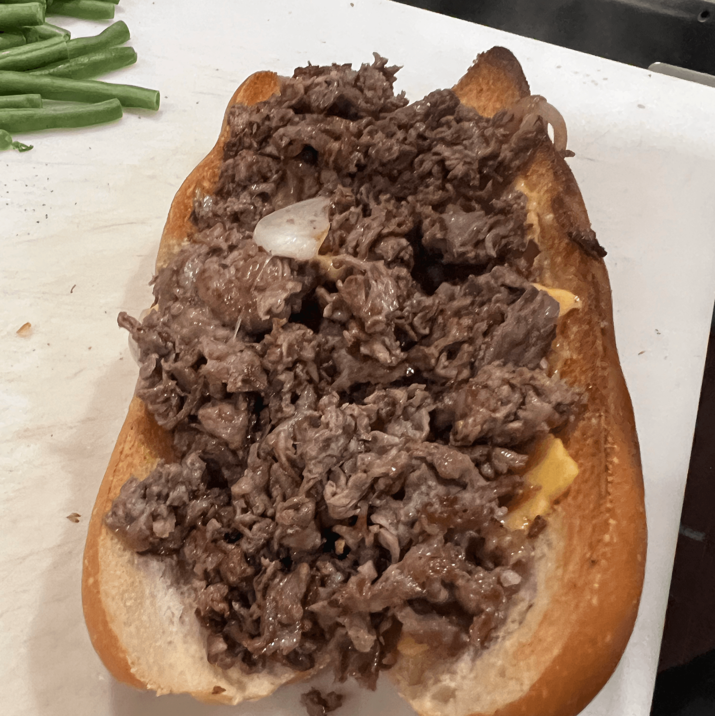 Cheesesteak Sandwich.
