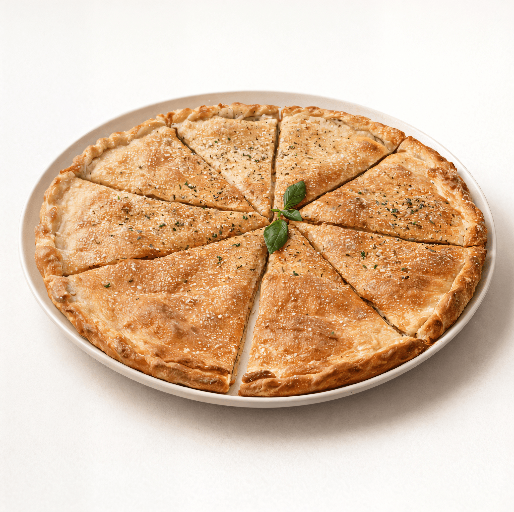 Baked Ziti Stuffed Pizza.