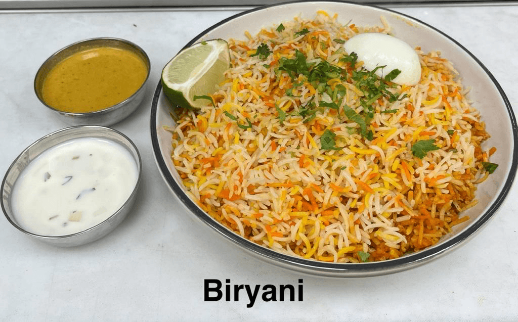 Paneer Biryani.