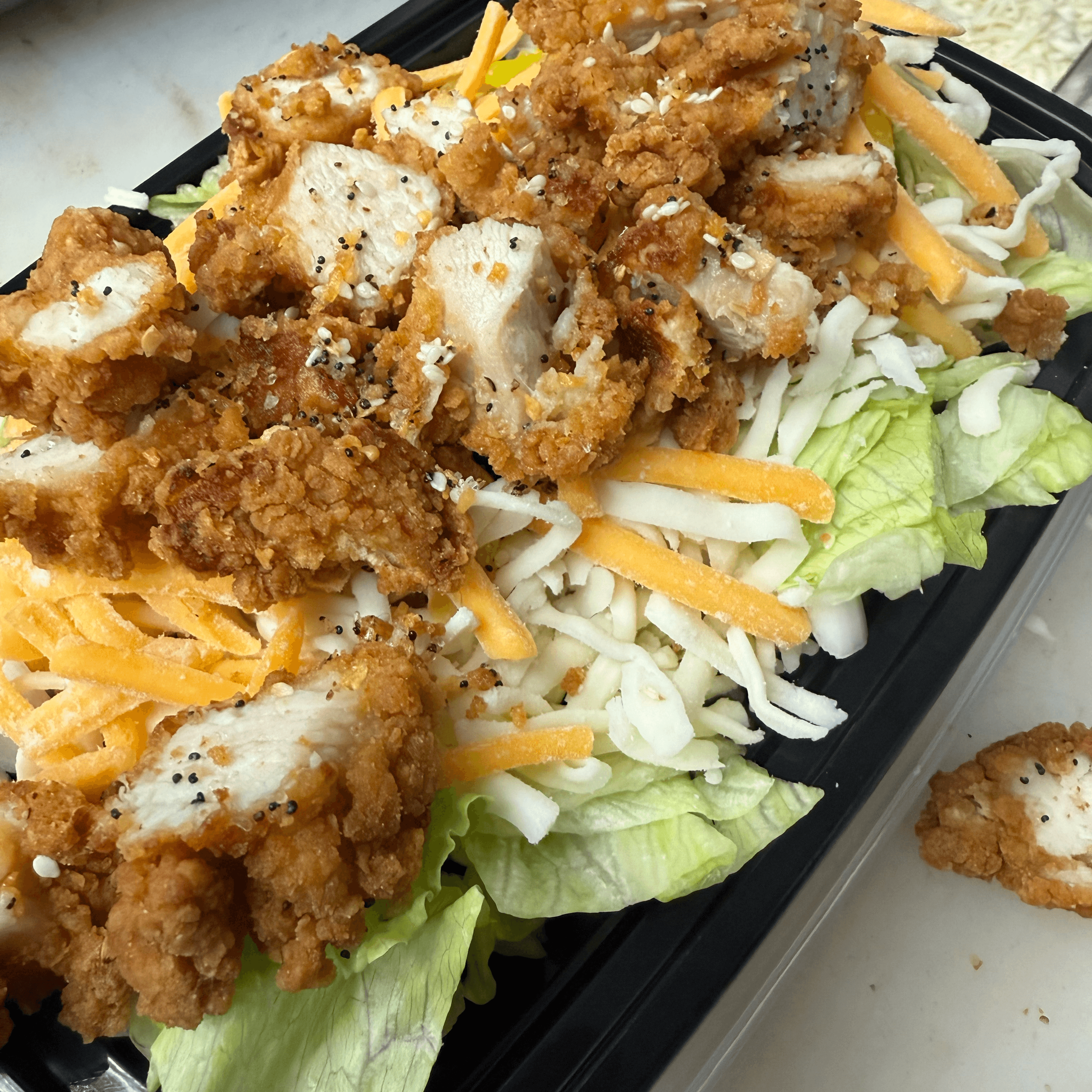 Fried Chicken Salad.