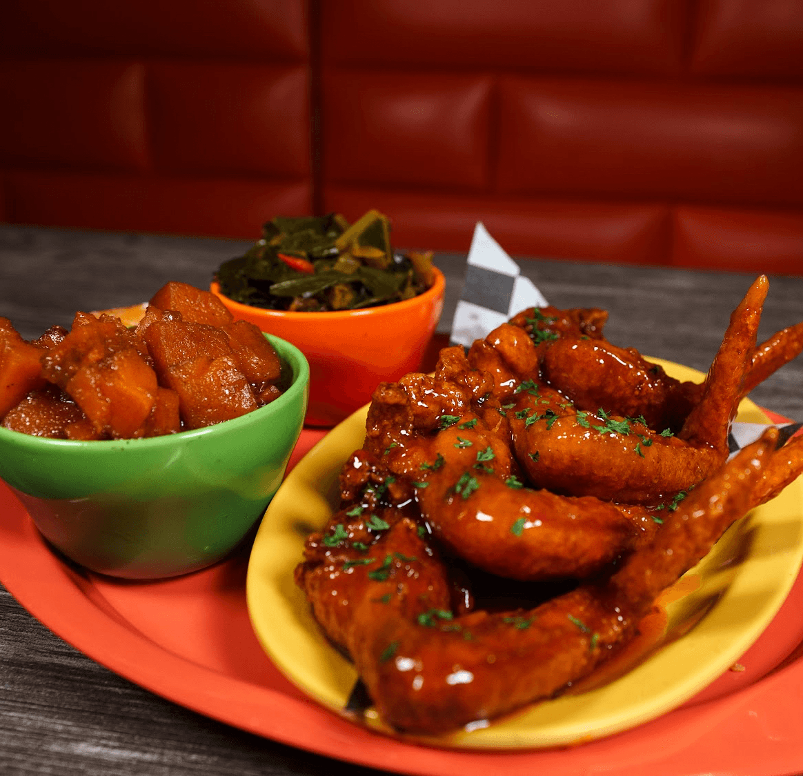 Fried Honey Hot Chicken Wings.