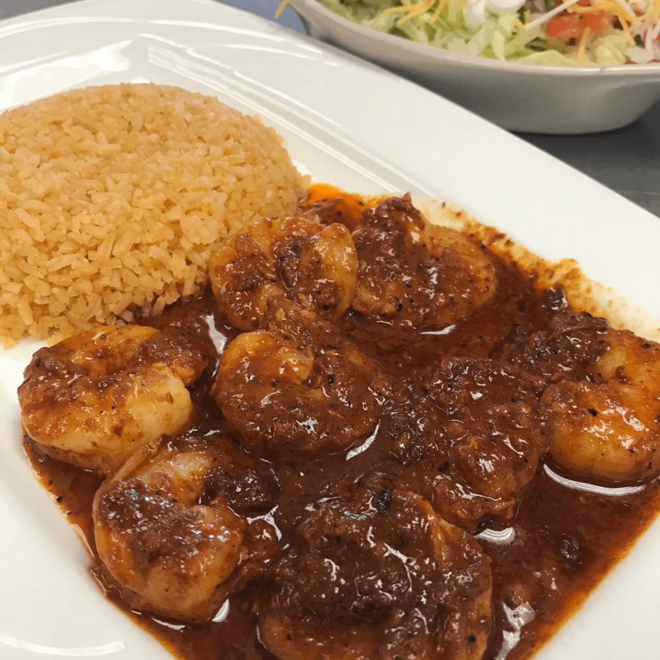 Camarones a La Diabla (Spicy).