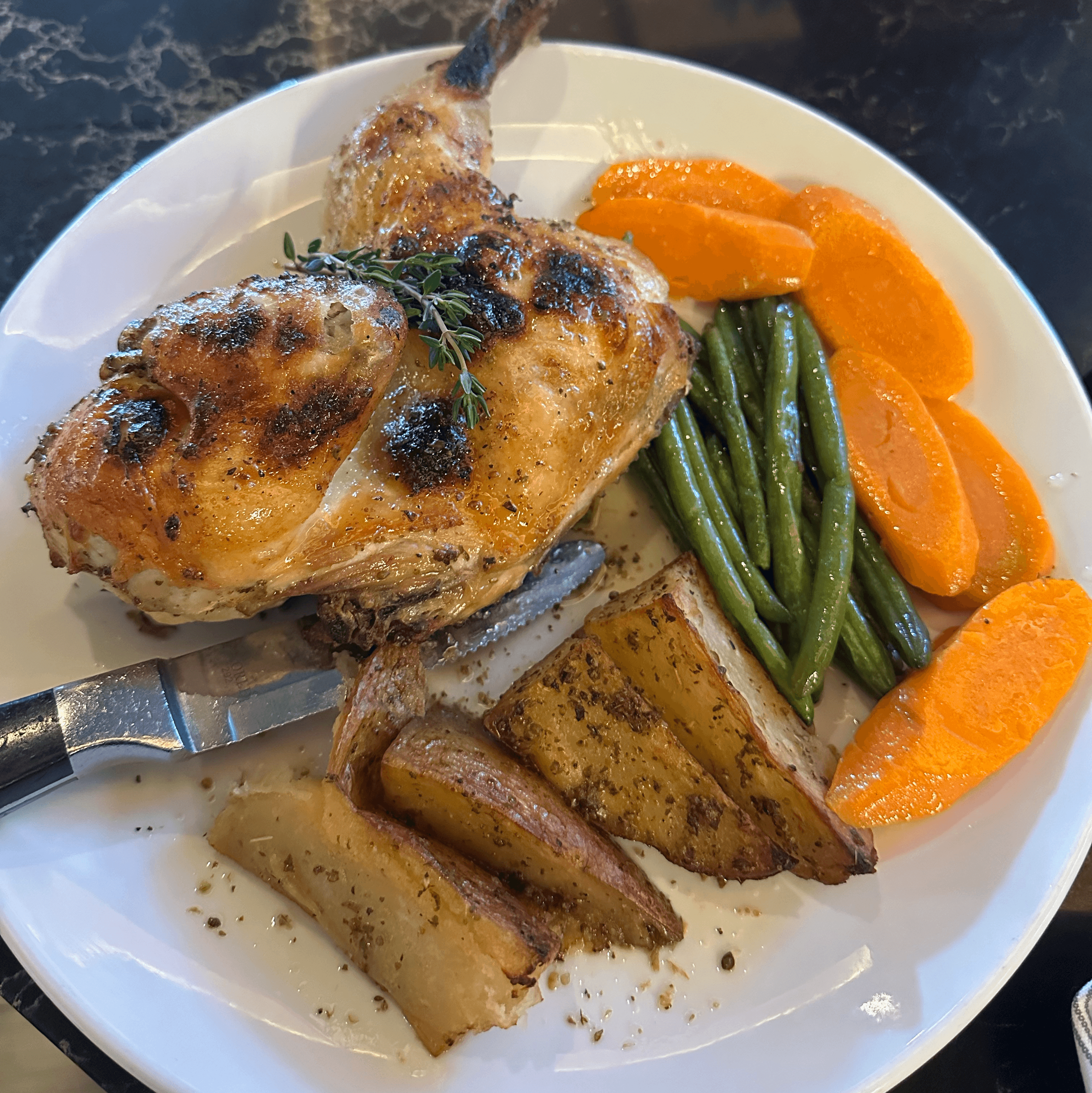 Baked Greek Chicken.