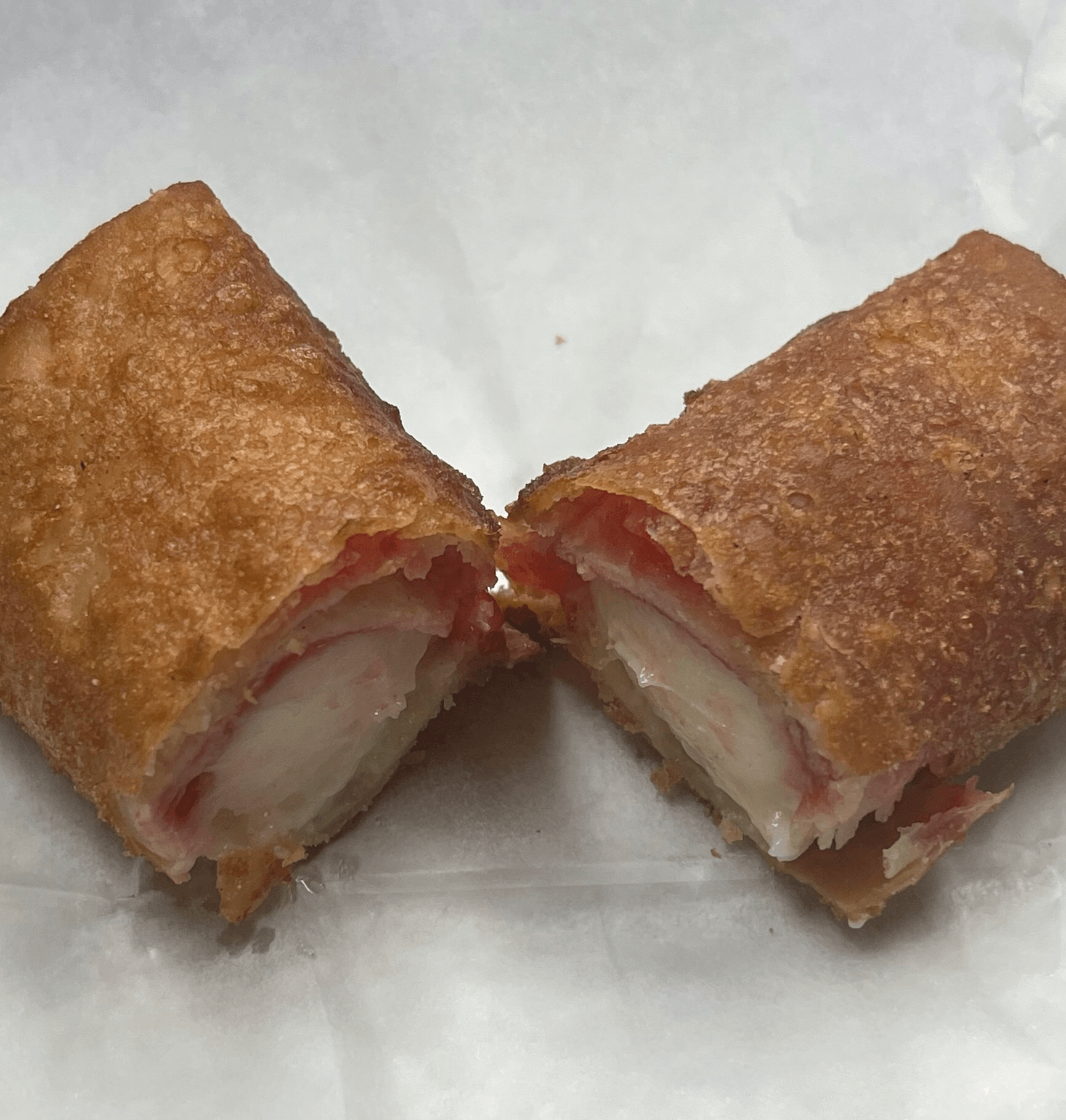 Fried Raspberry Cheesecake.