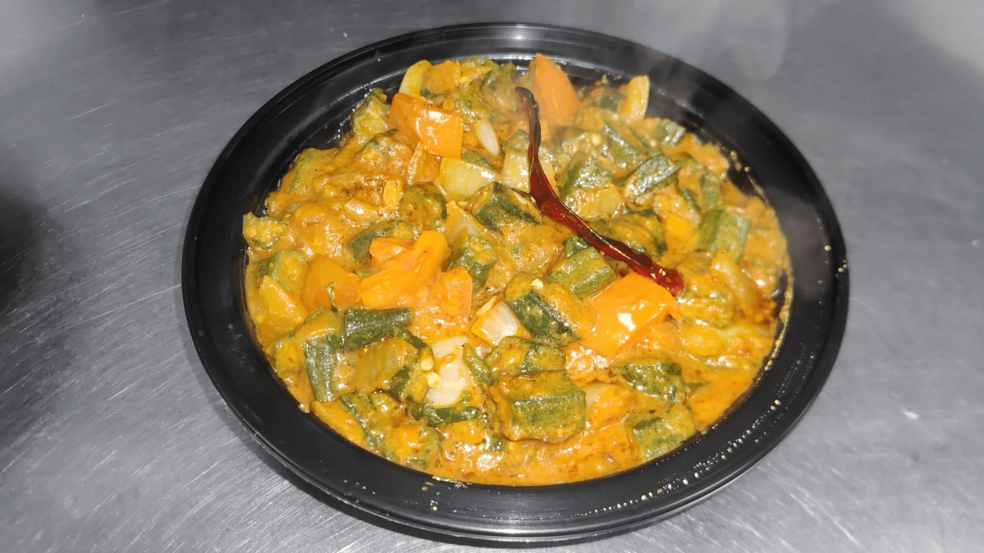 Bhindi masala fry.