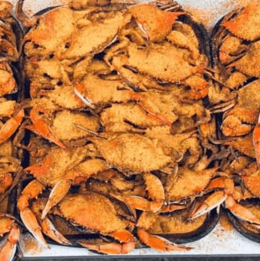 Fresh MD Blue Crabs #2 Medium Males Dozen.