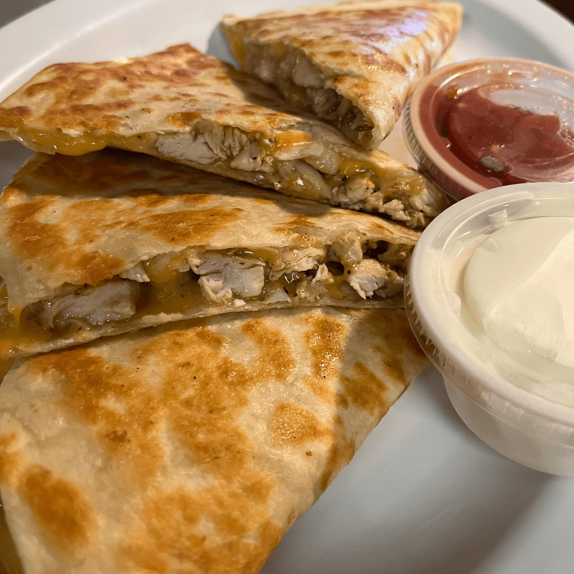 Chicken Quesadilla.