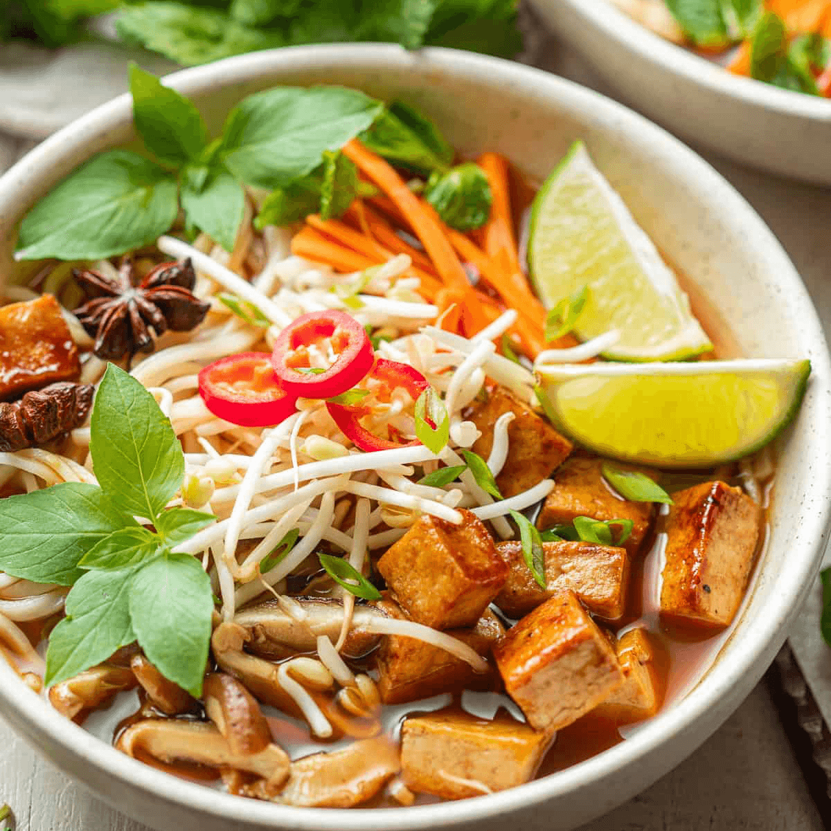 Vegetable Pho Bowl.
