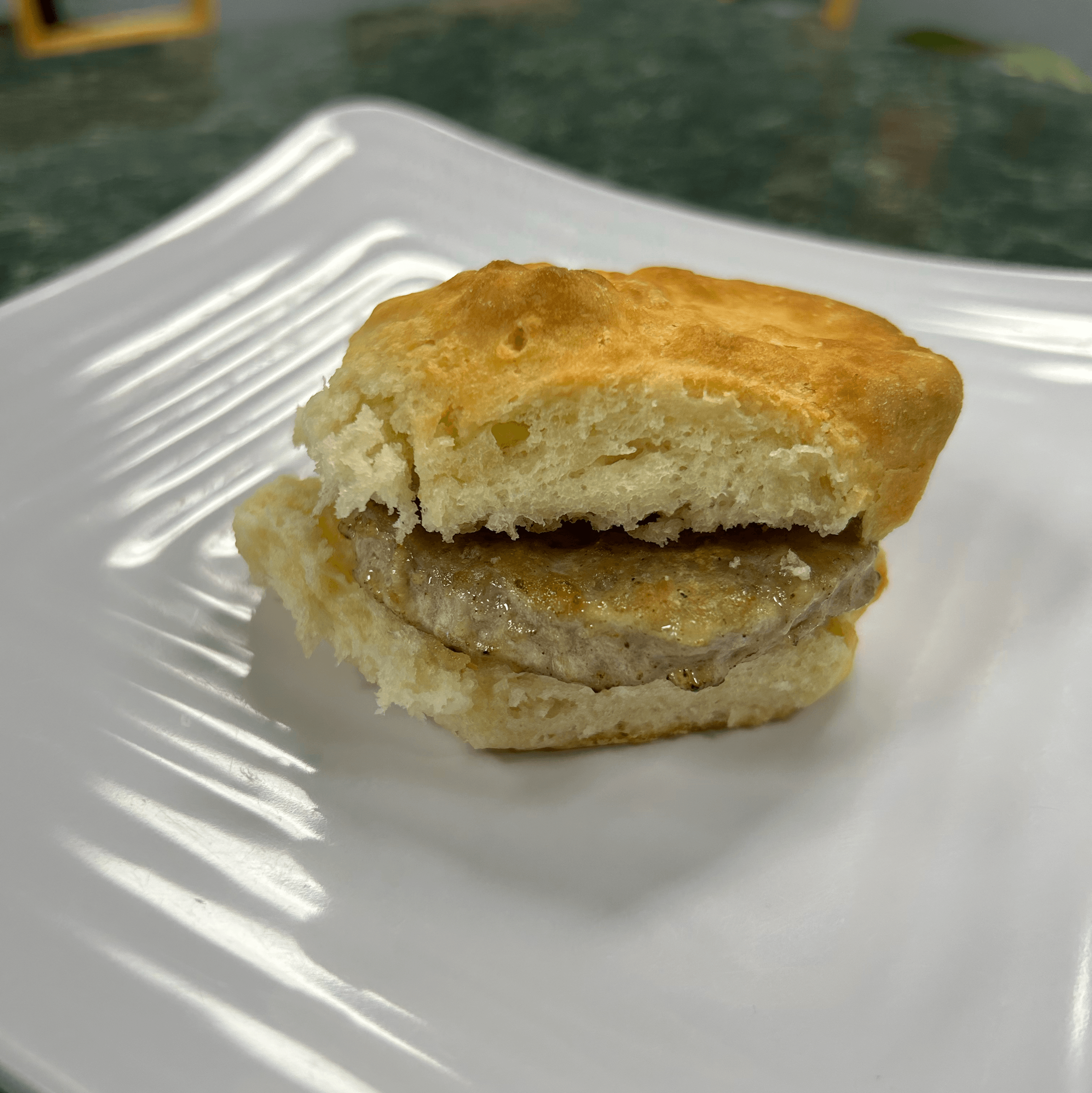 Sausage Biscuit.