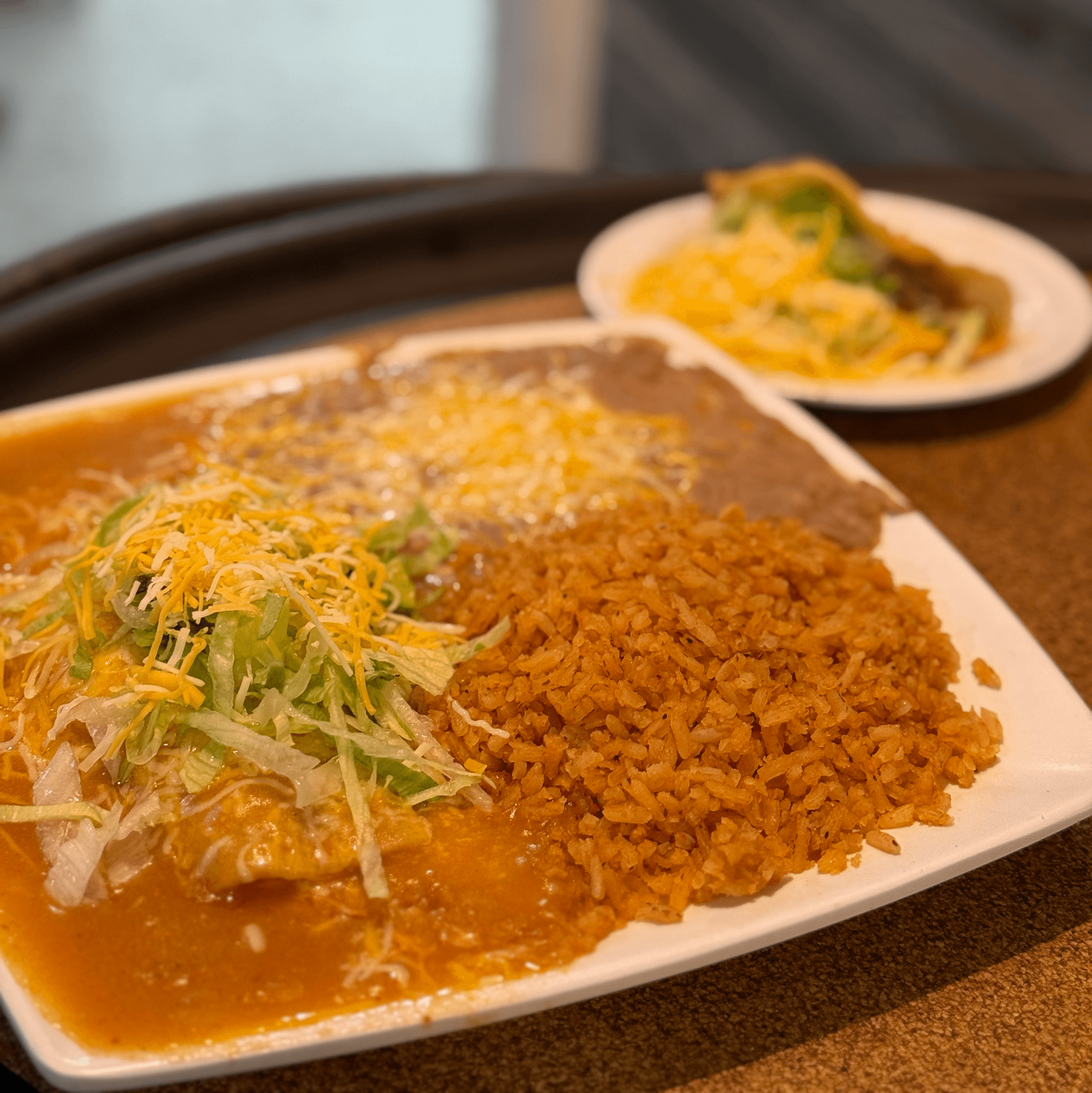 D3 Enchilada & Hard Shell Beef Taco.