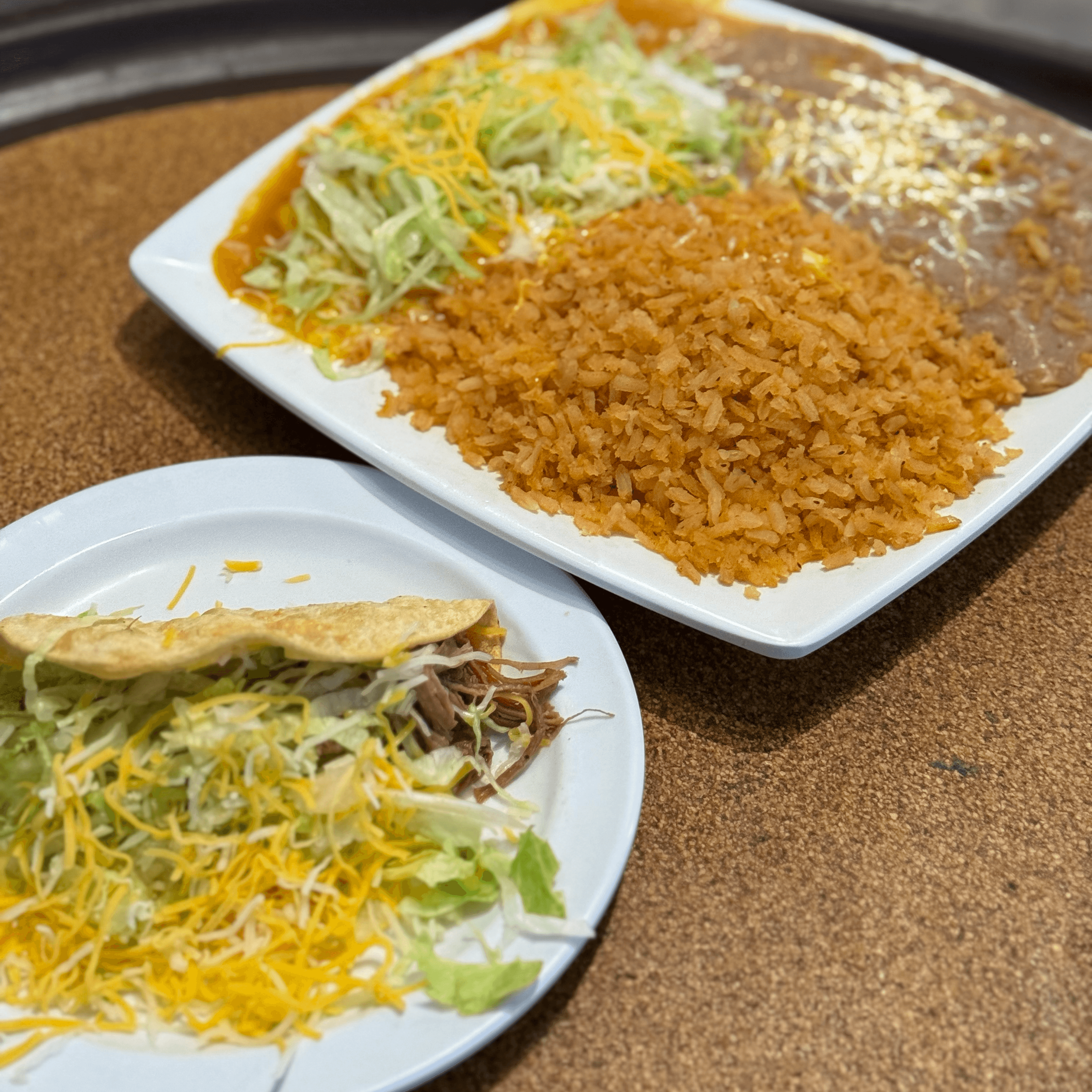 D3 Enchilada & Hard Shell Beef Taco.