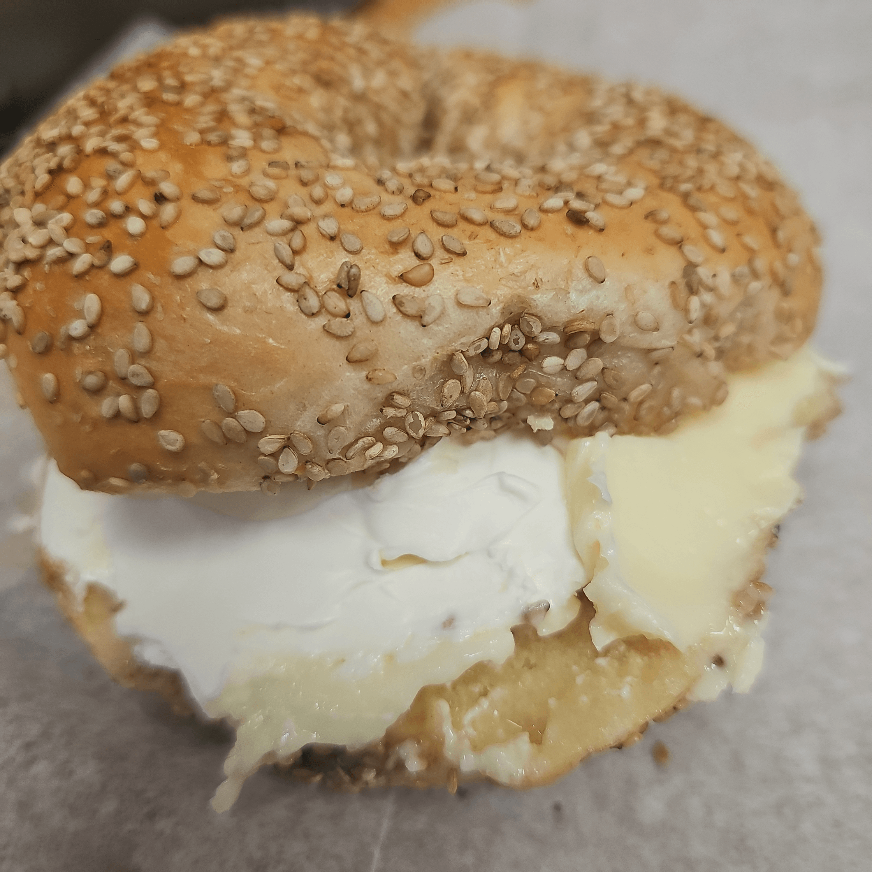 Bagel With Cream Cheese & Butter OR Jelly.