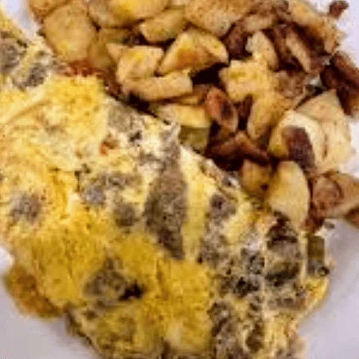 Philly Cheese Steak Omelet.