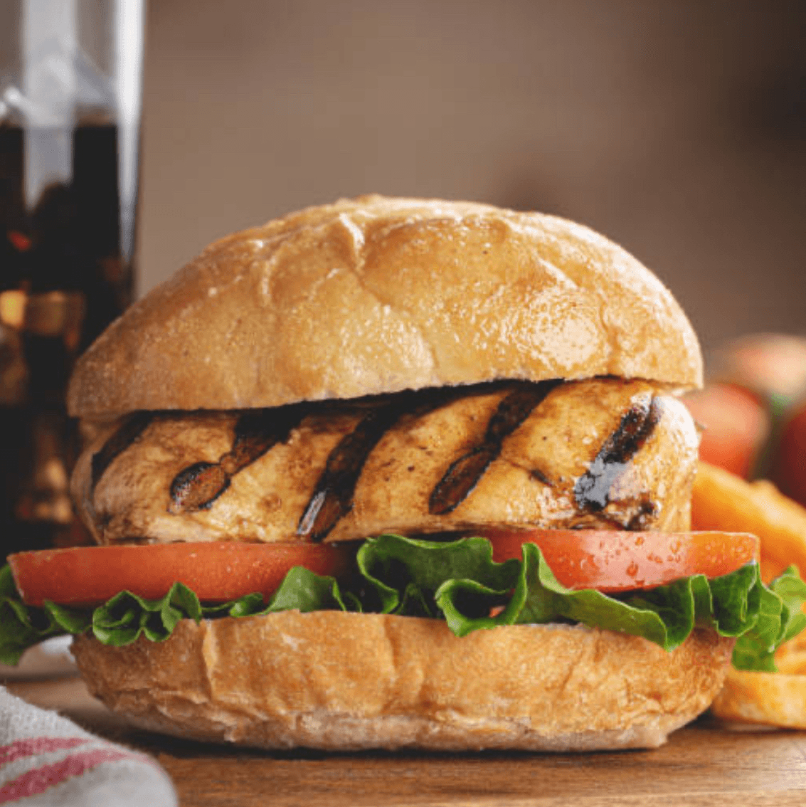 Grilled Chicken Breast Sandwich.