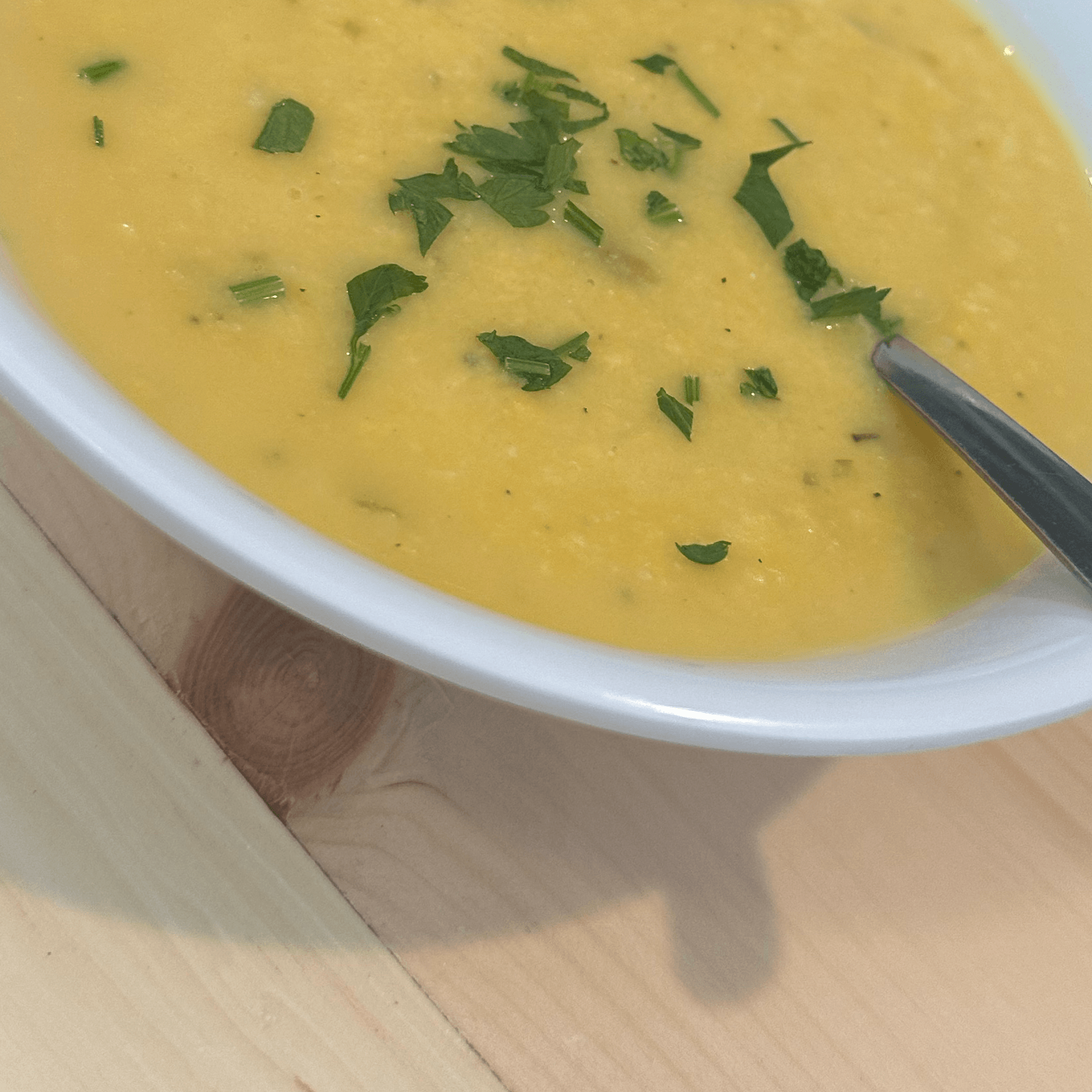 Butternut Squash and Apple Soup.