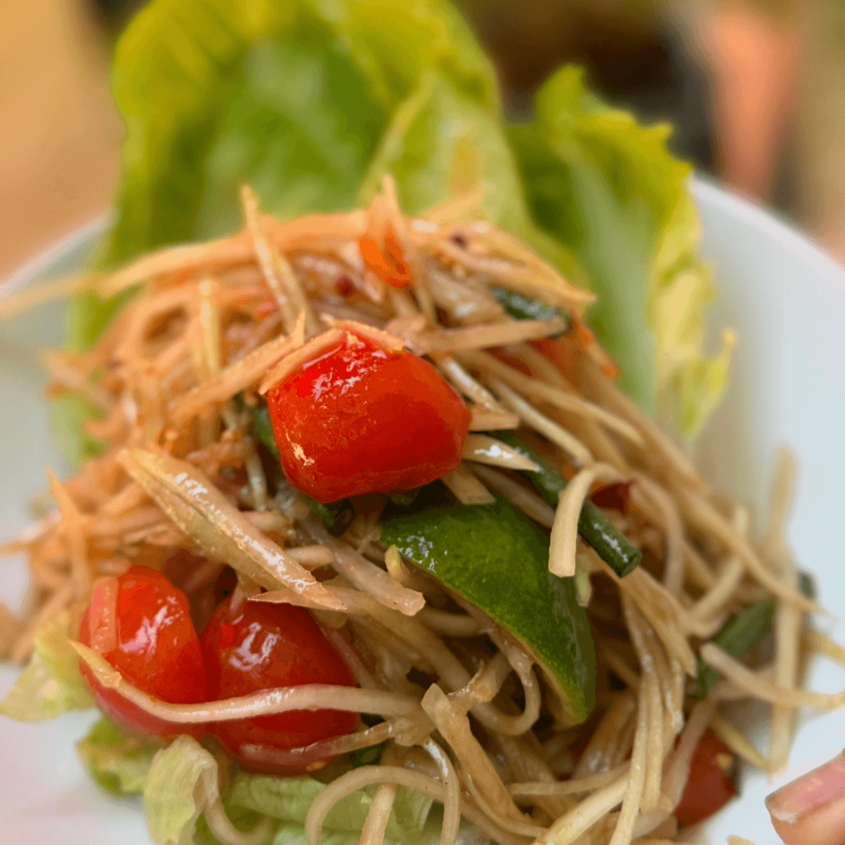 SomTum: Thai Green Papaya Salad.