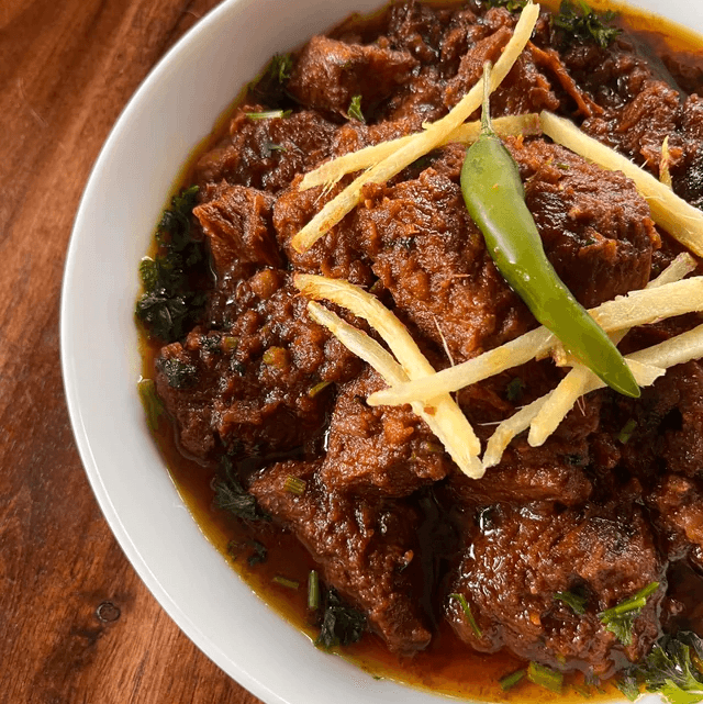 Adraki Bhuna Gosht.