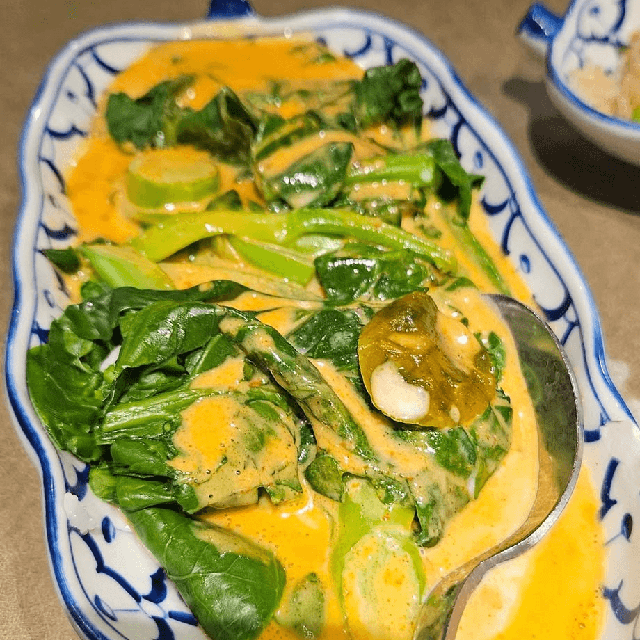 Tender Greens with Panang Sauce (V) (GF) - Side.