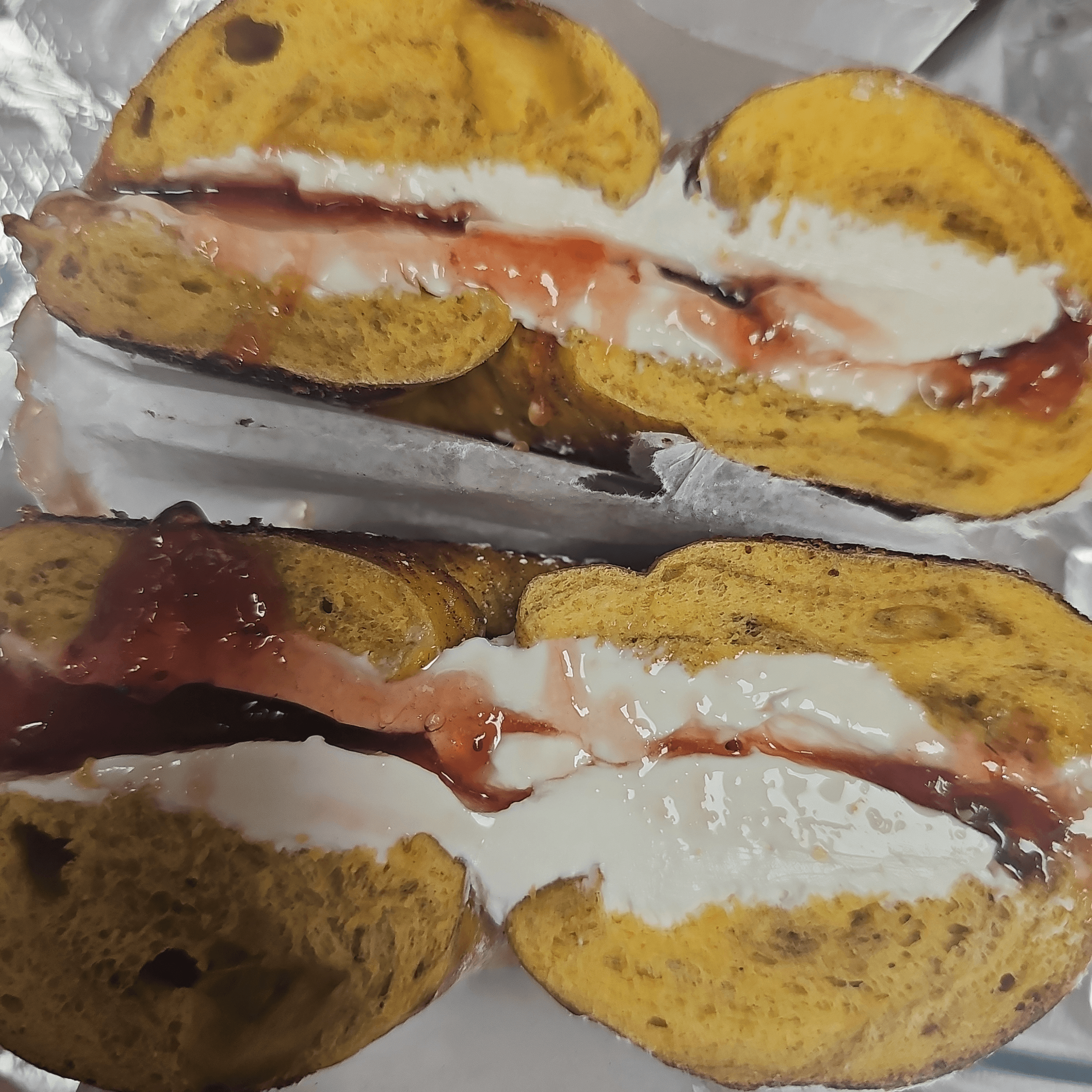 Bagel With Butter & Jelly.