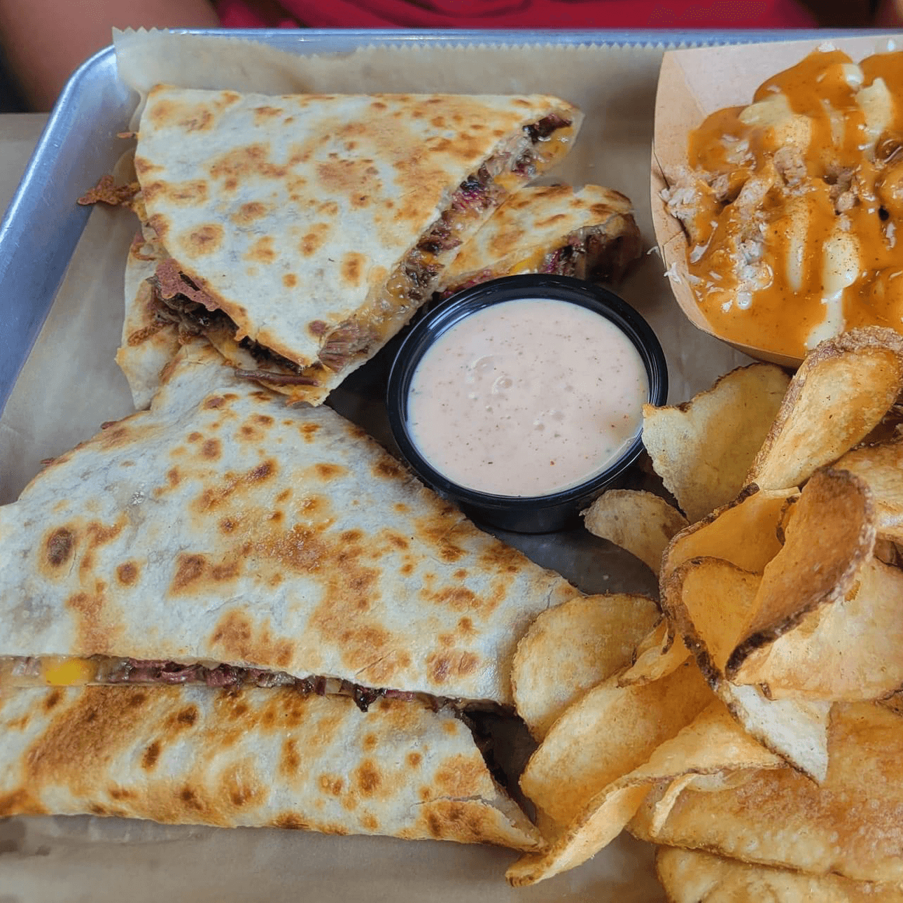 Brisket Quesadilla.