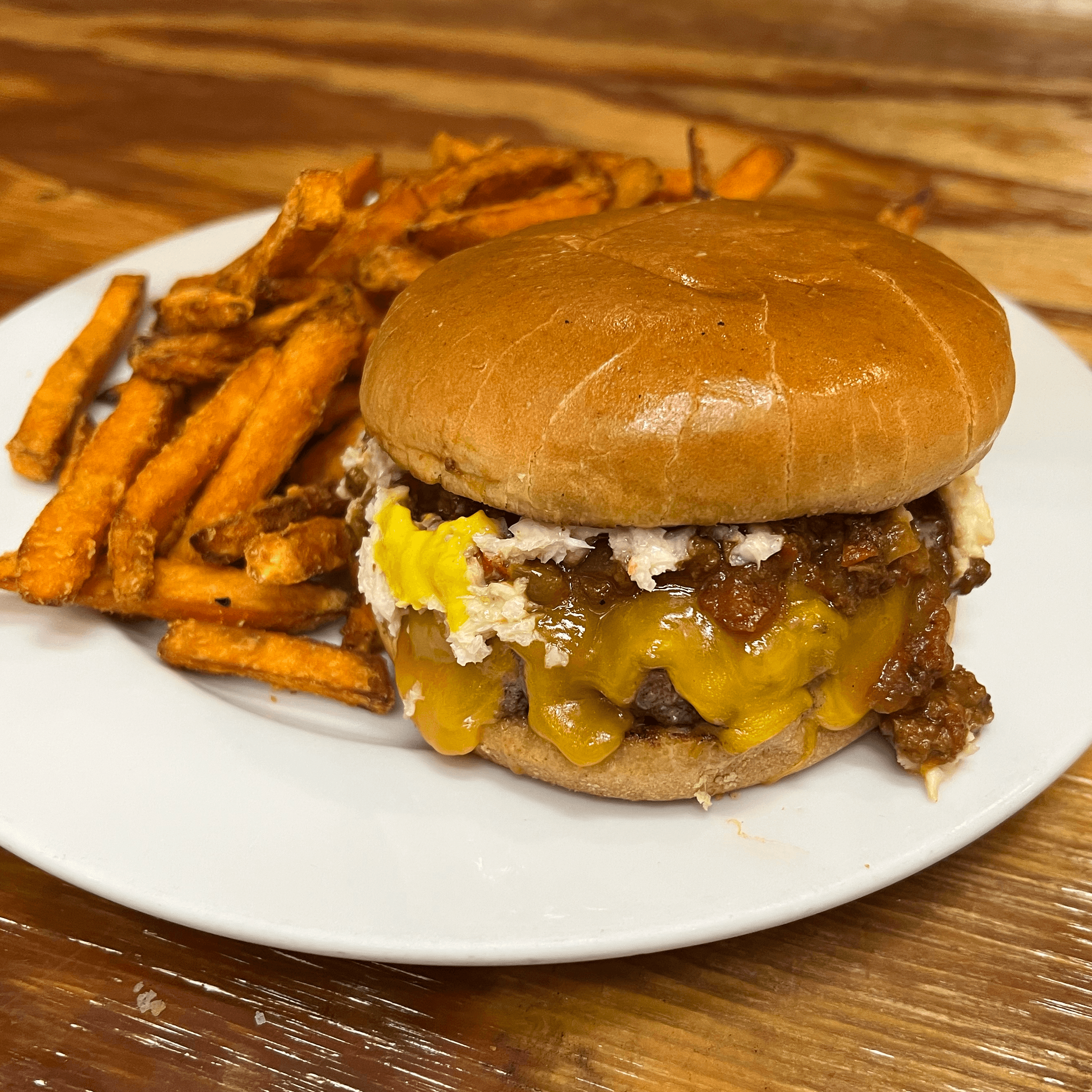 "The Carolina" Cheeseburger.