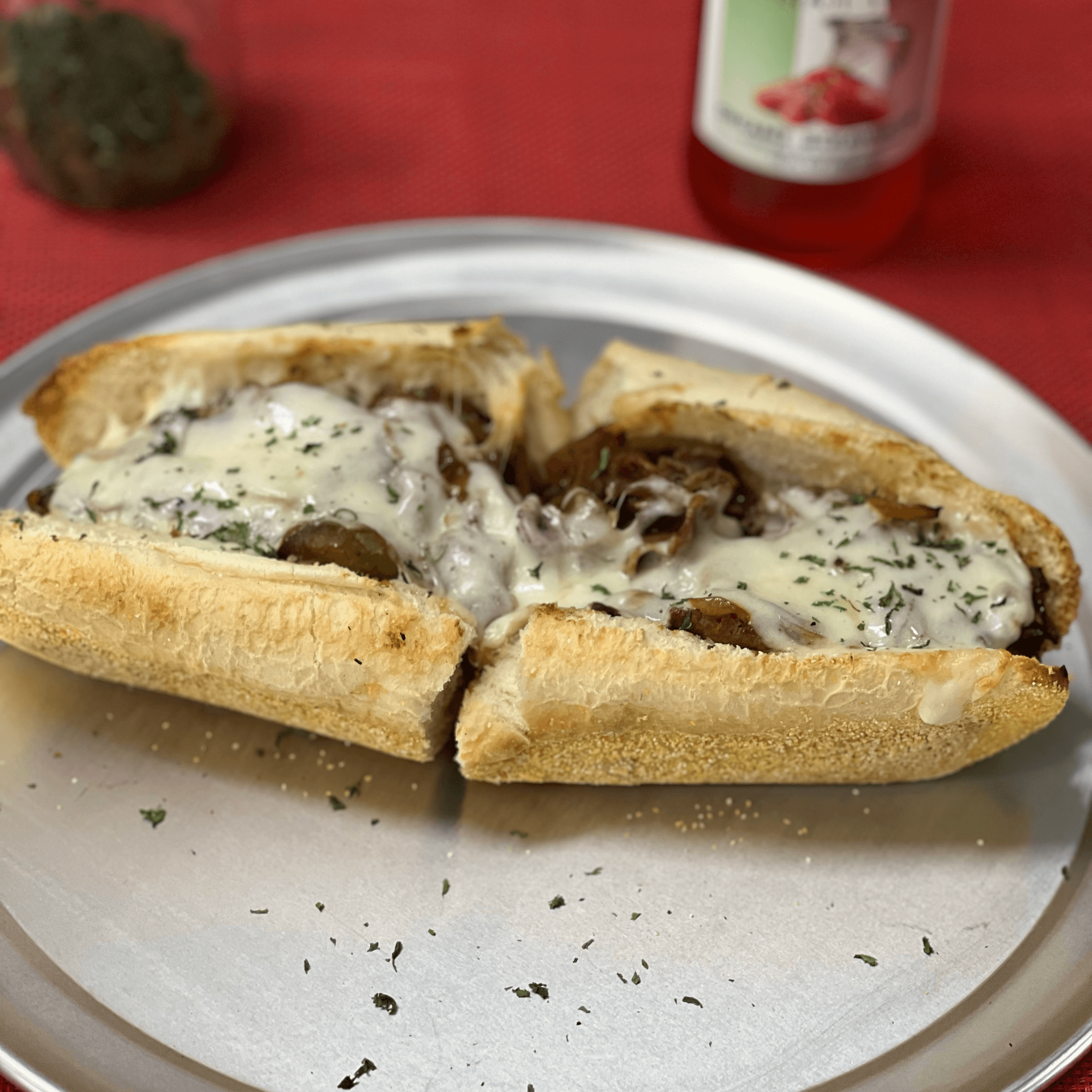 Cheese Steak Deluxe Sub.