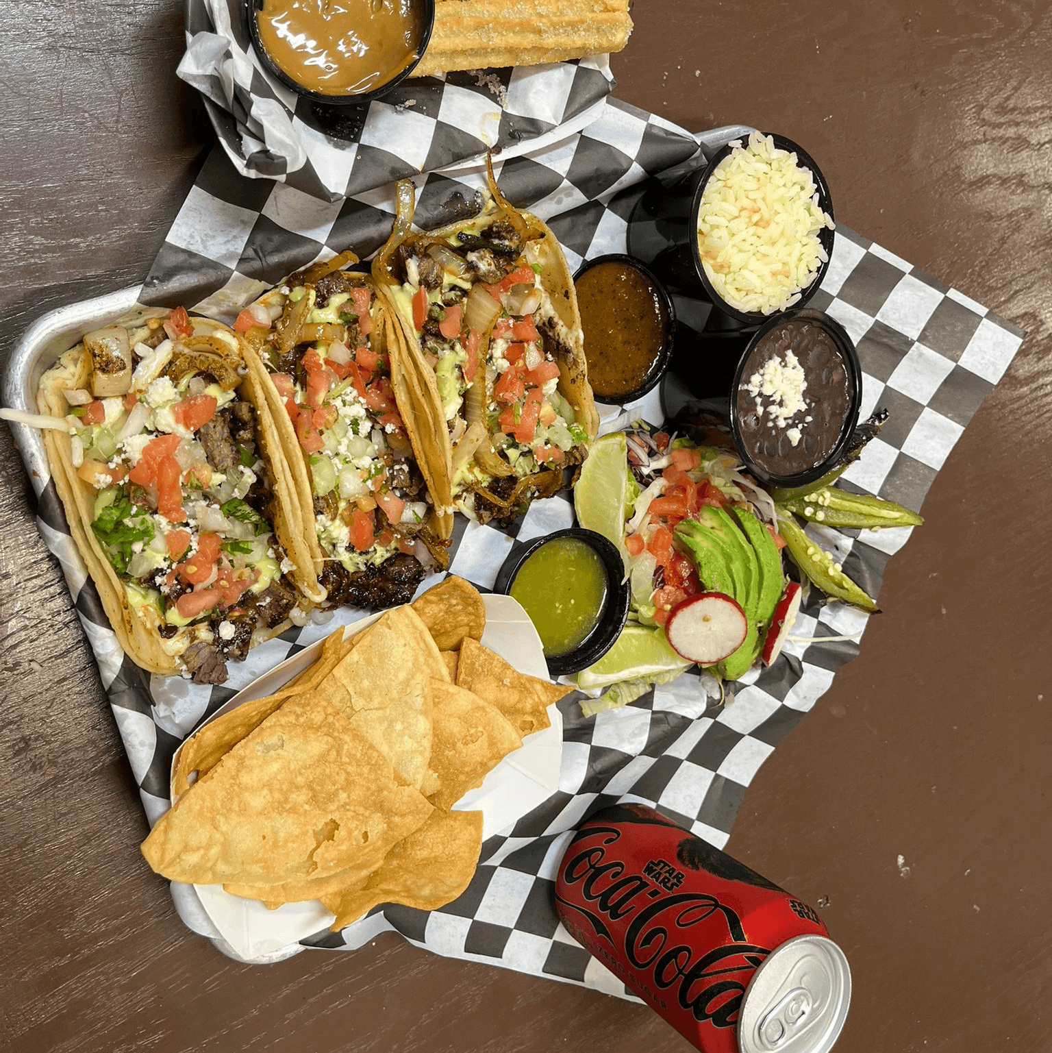 Mariachi Trio Tacos Combo.