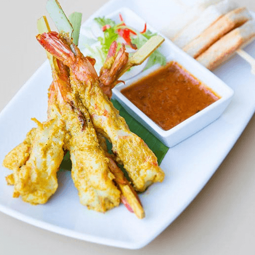 Shrimps Satay.