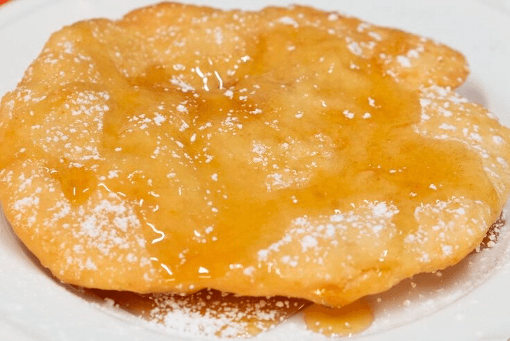 Fried Dough with apples.