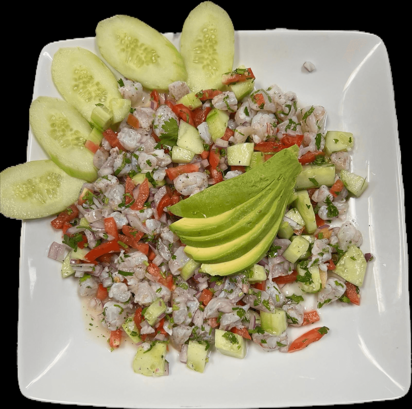 Shrimp Ceviche Or Fish Ceviche.