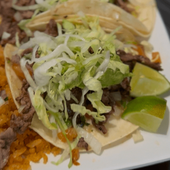Carne Asada (Chopped Steak) Taco.