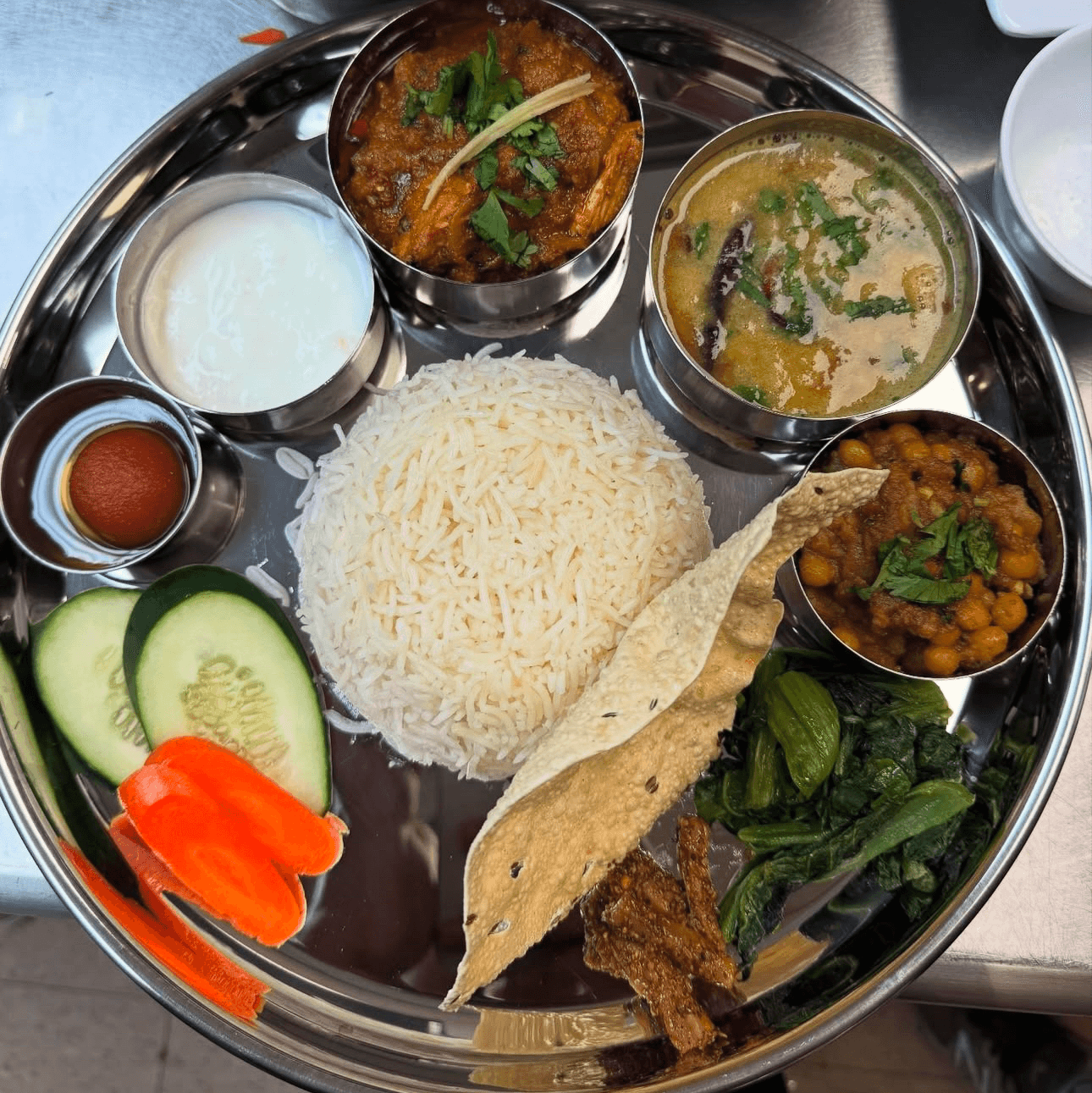 Lamb thali.