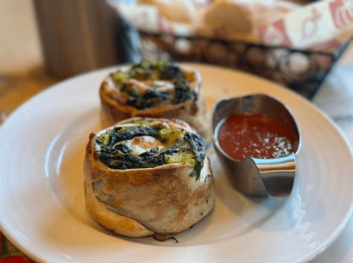 Pepperoni & Ham Pinwheel.