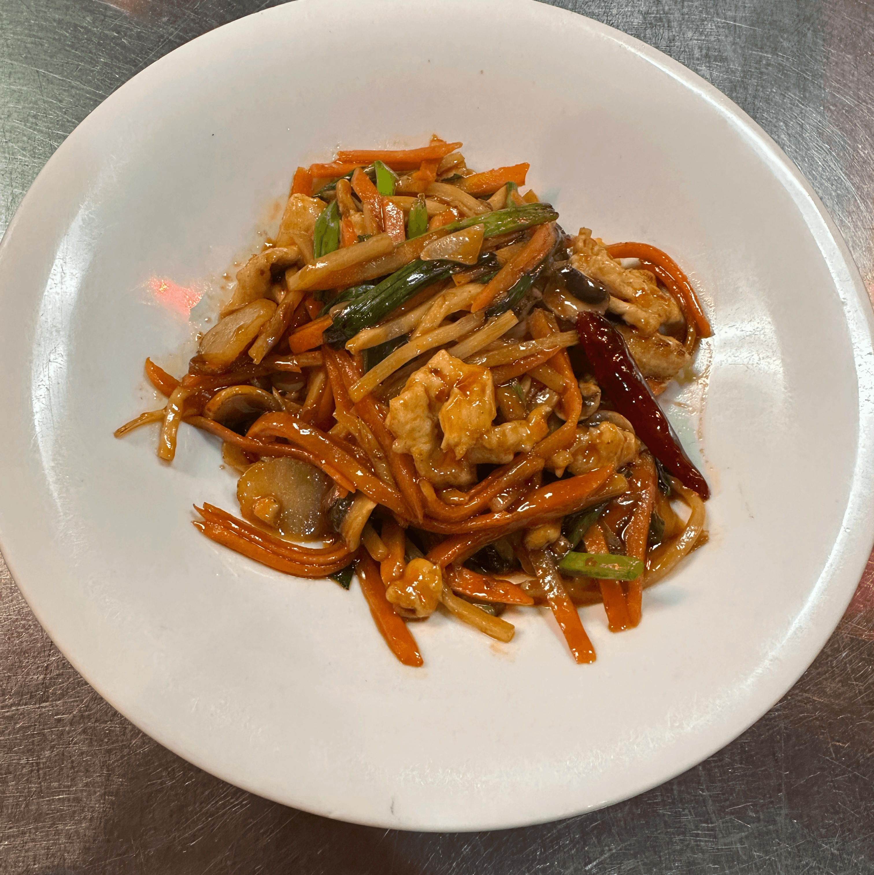 Hot Garlic Sauce Dinner.