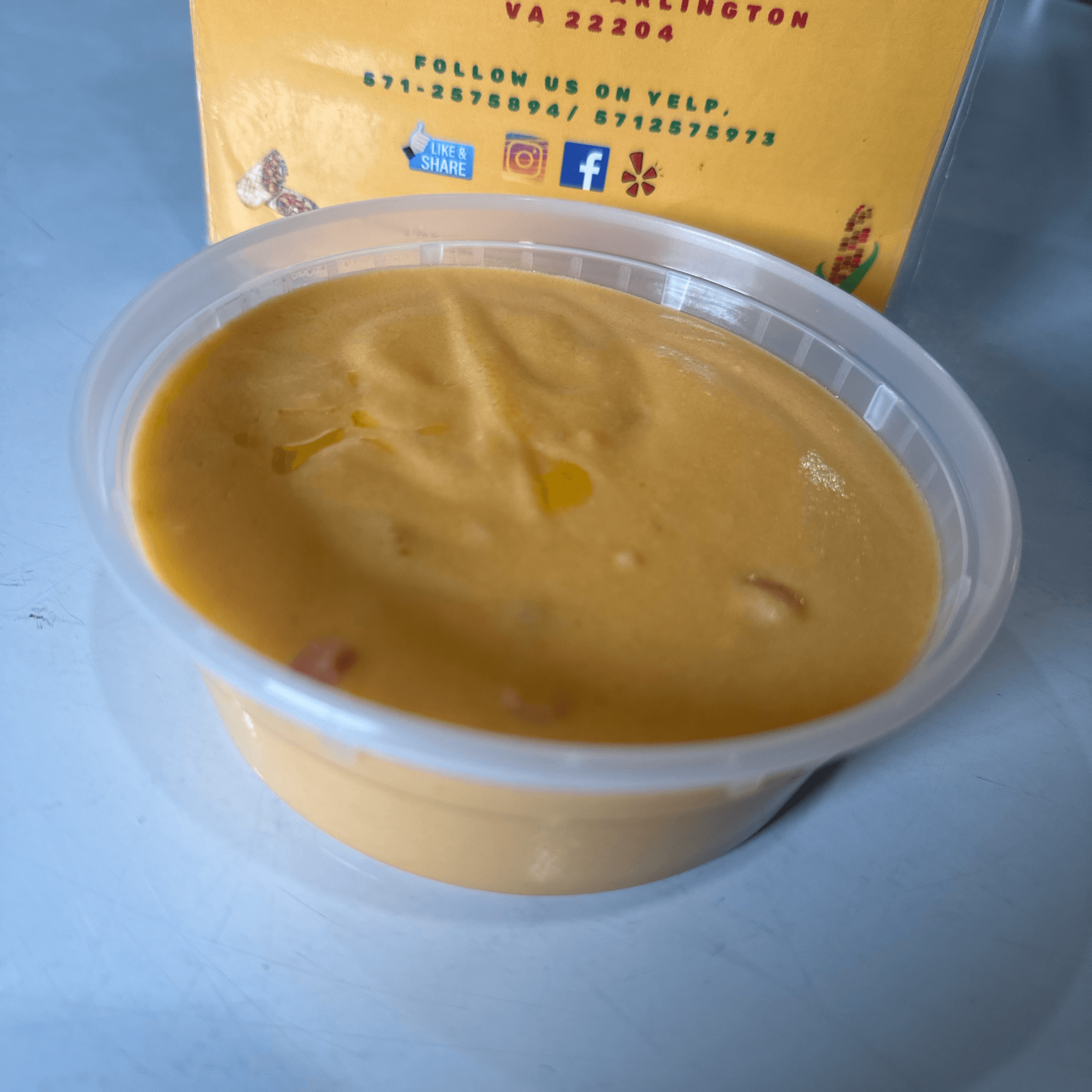 Melted Cheese Dip Yellow.