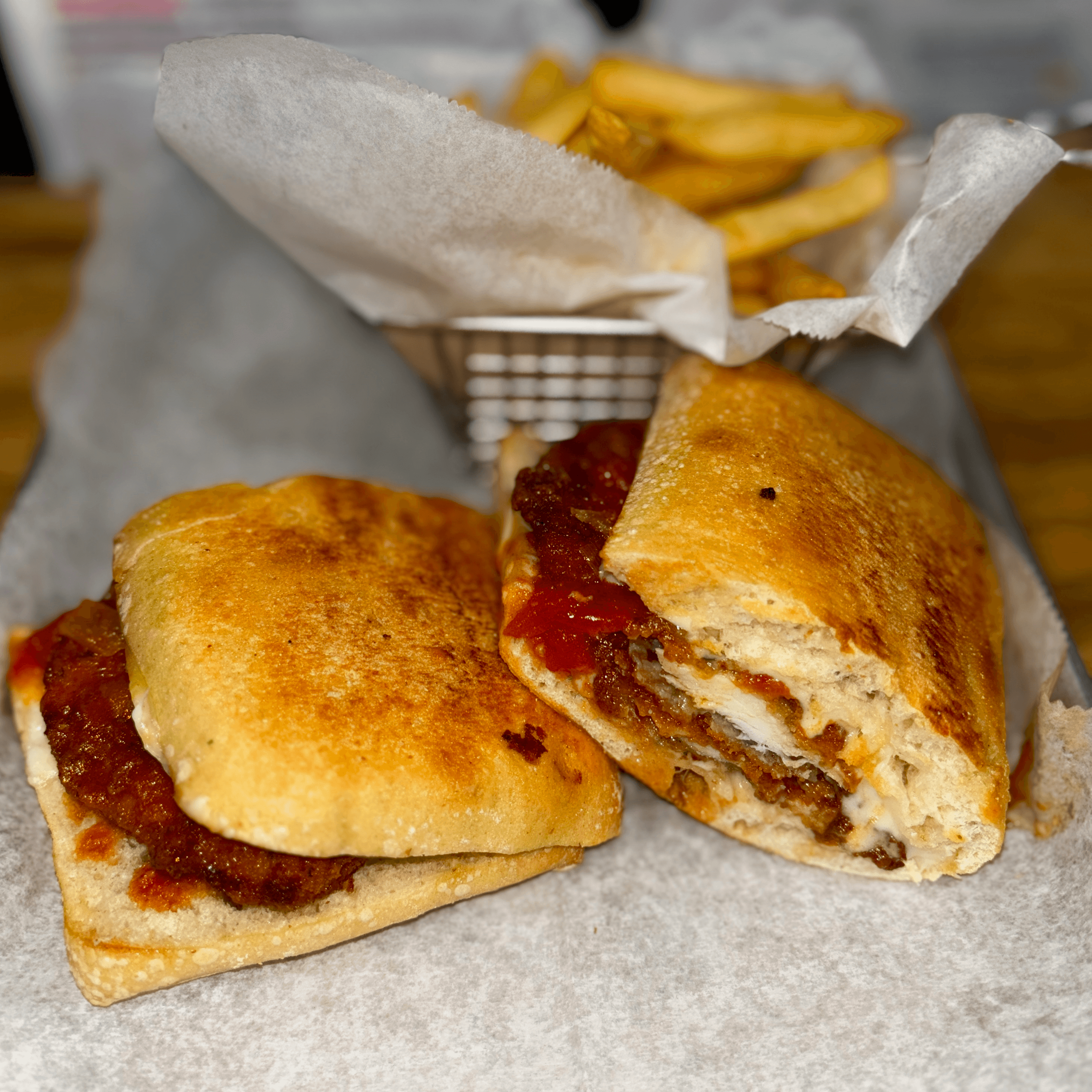 Chicken Parmesan Panini.