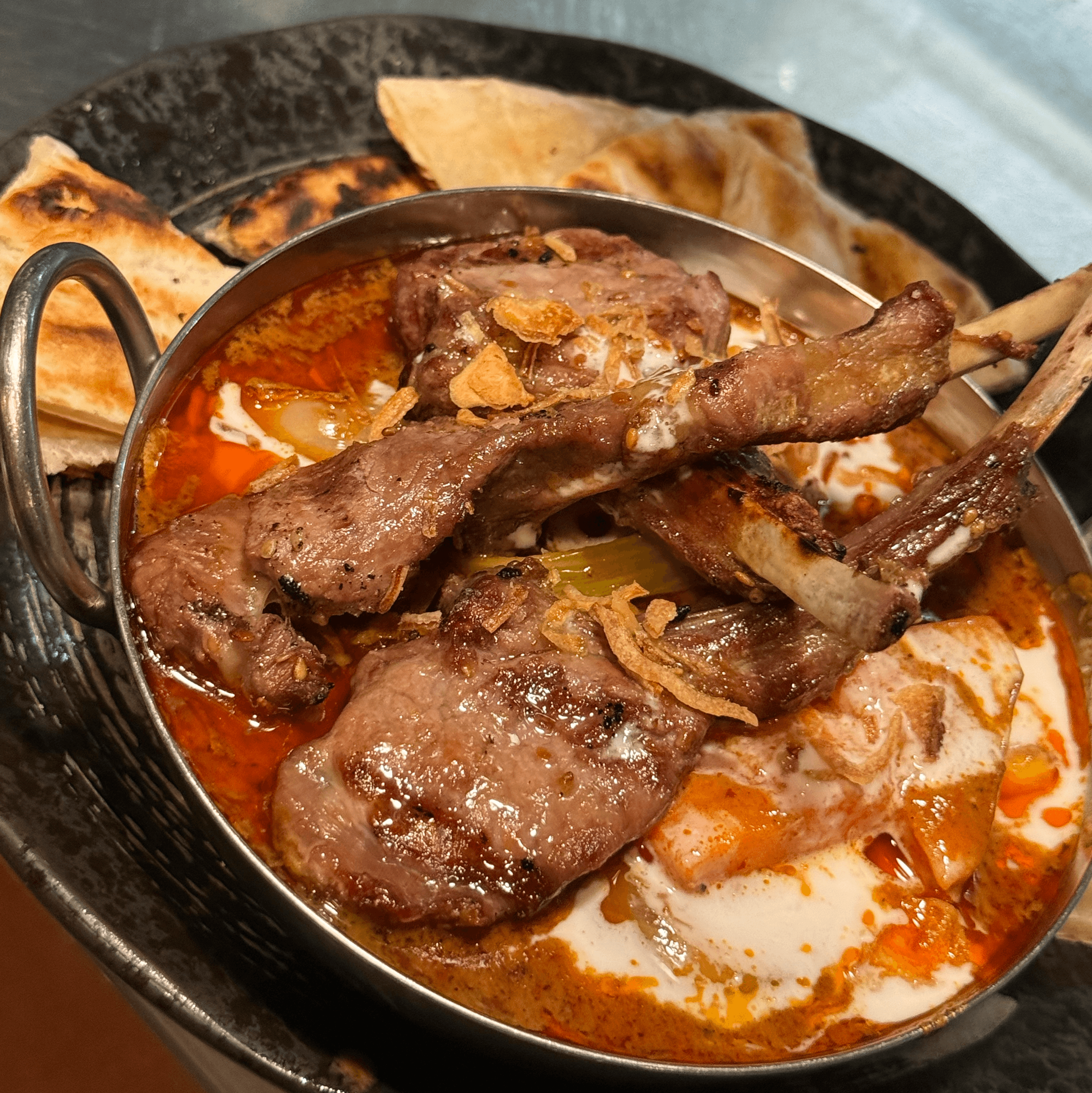 Massaman Curry with Lambchops.