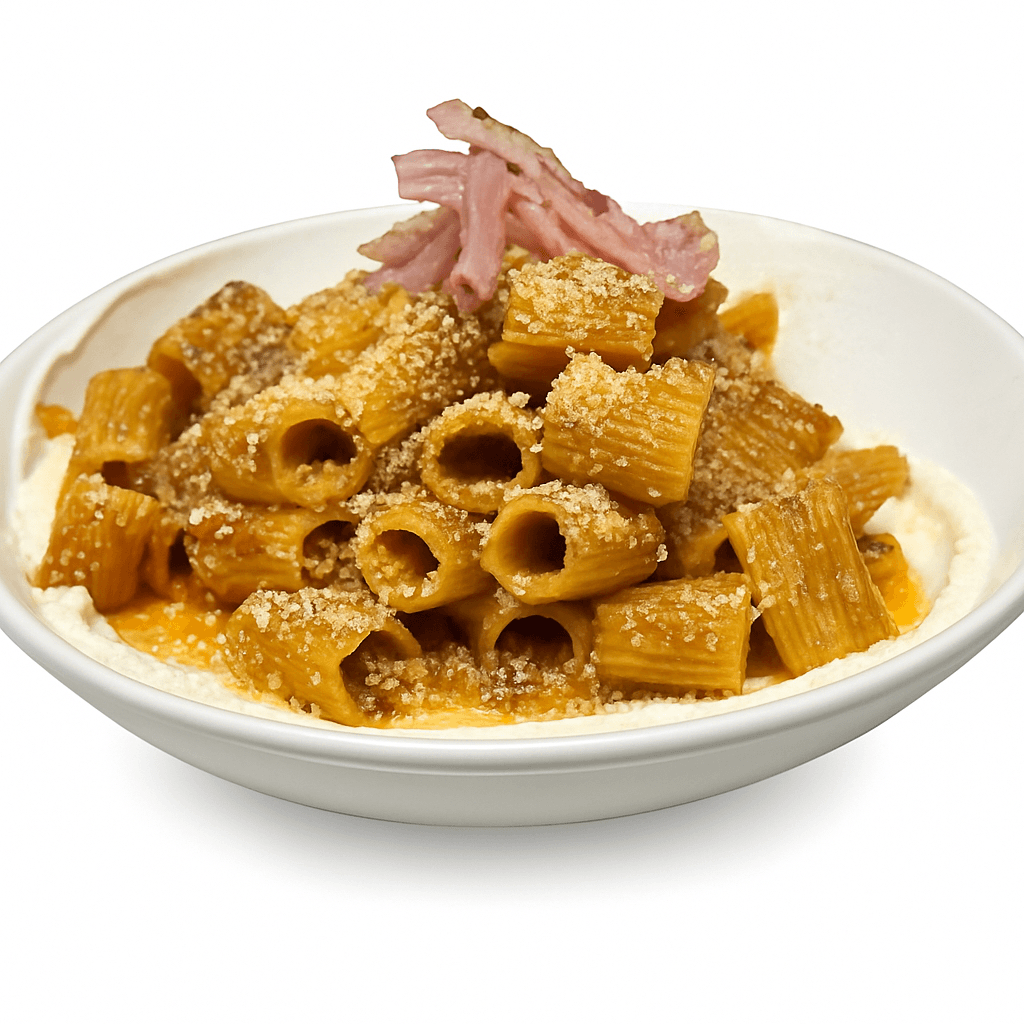 Mezzi Rigatoni Con Ragù De Picadillo.