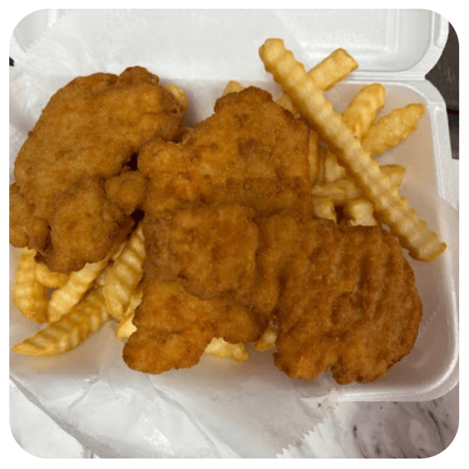Chicken Fingers with Fries.
