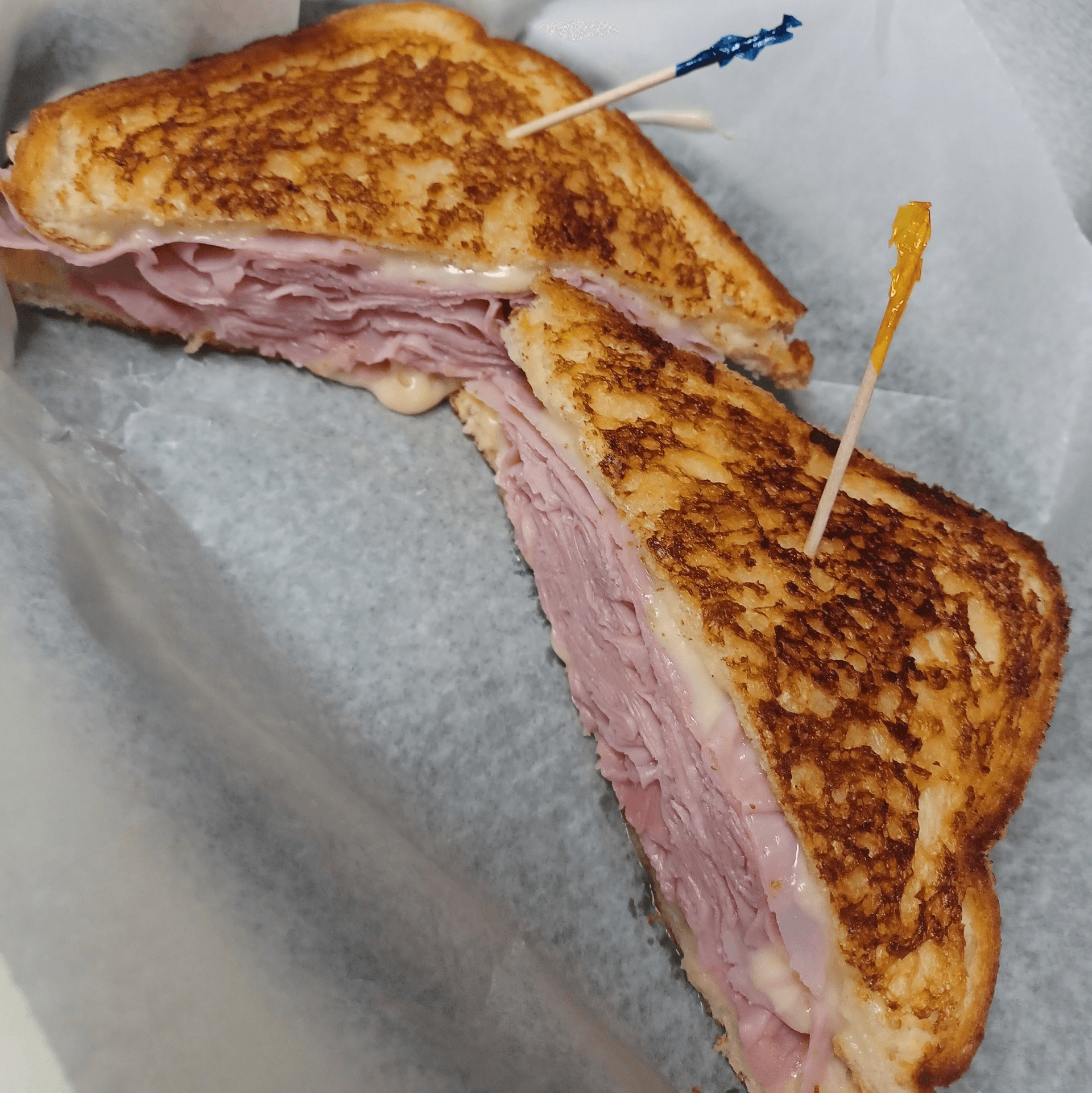 Grilled Ham & Cheese Sandwich.