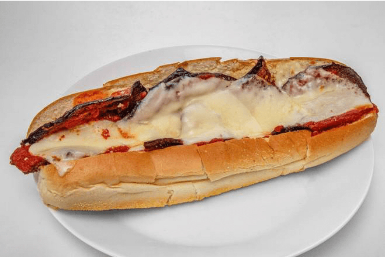 Eggplant Parmesan Sub.